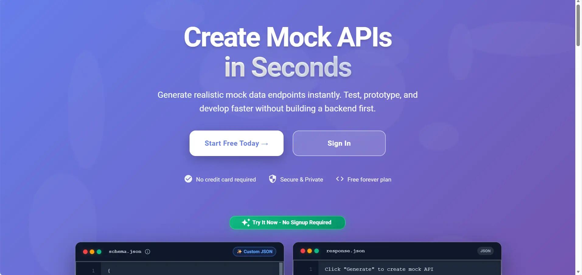 Screenshot 2 of MockMyData.io