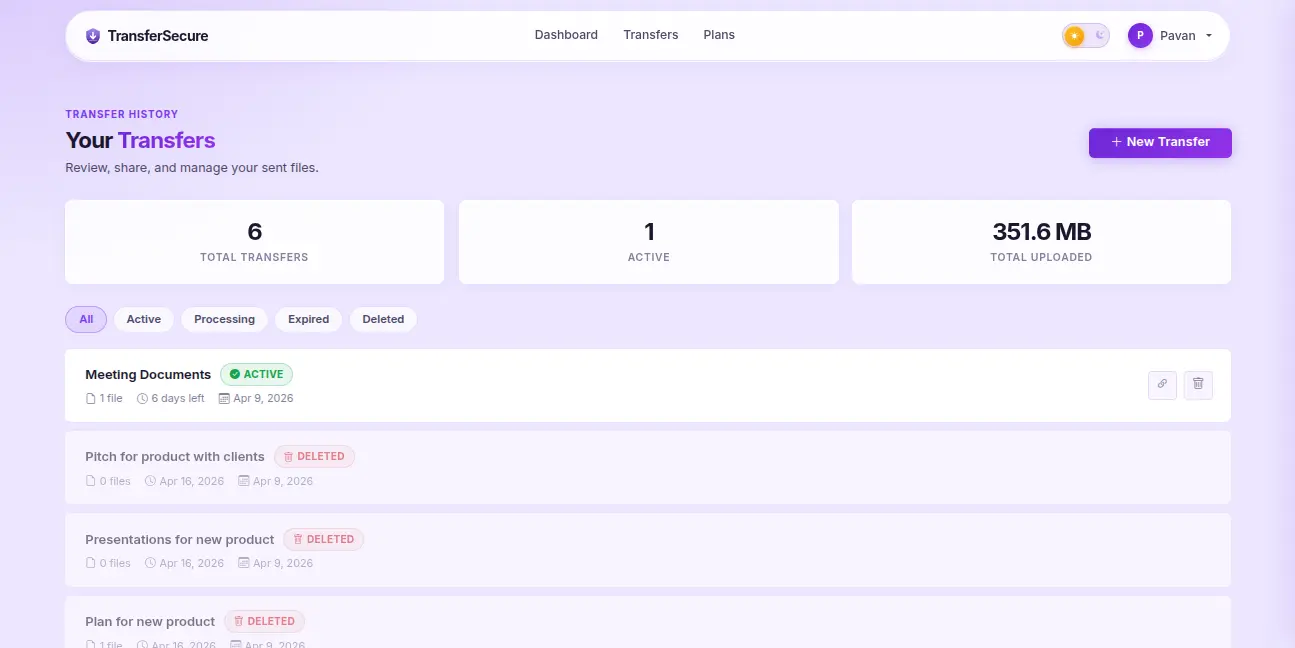 Screenshot 2 of TransferSecure