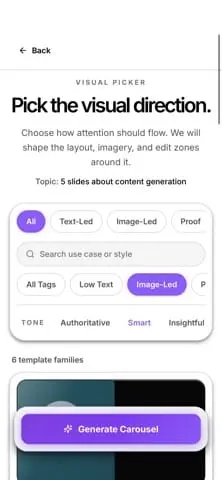 Screenshot 2 of AI Carousel Maker