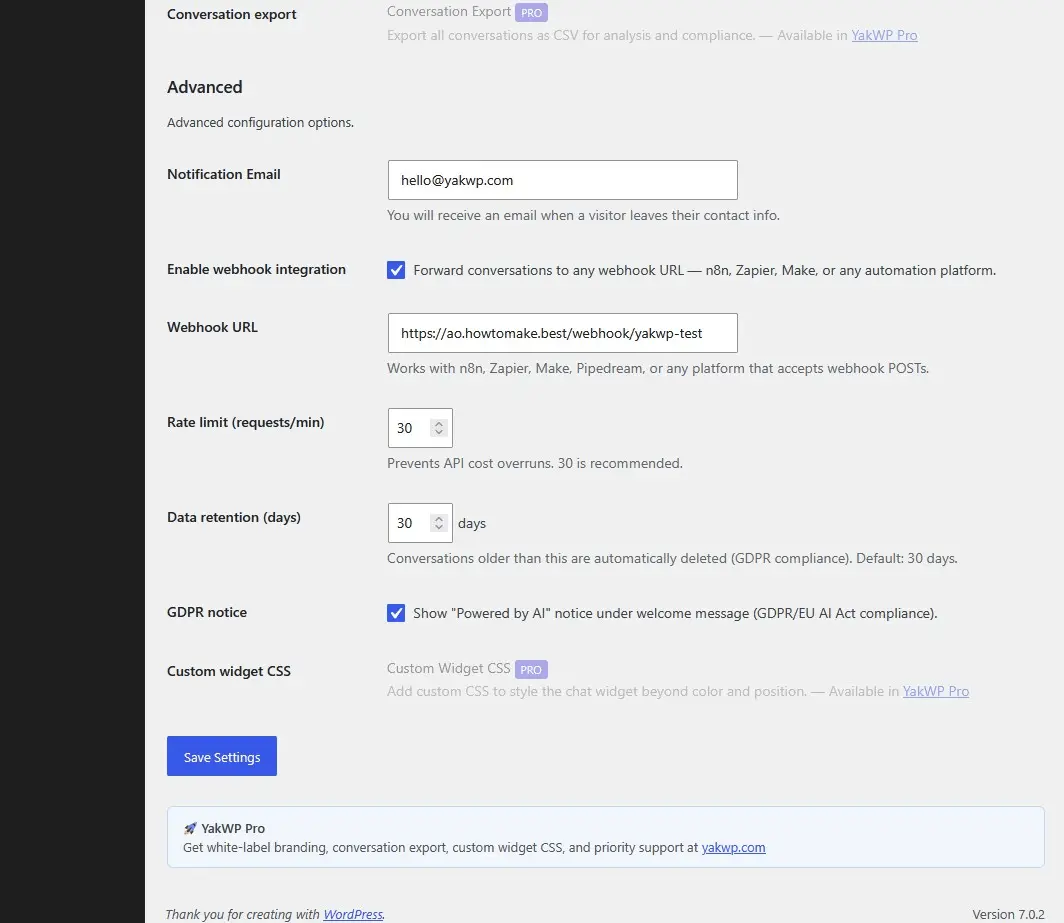Screenshot 5 of YakWP