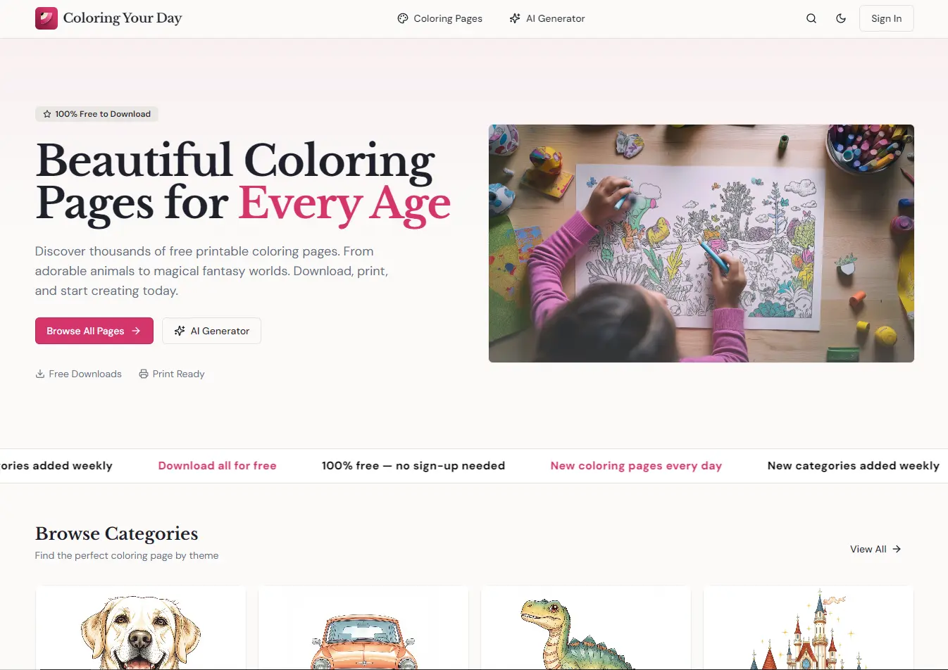 Screenshot 1 of Coloring Your Day