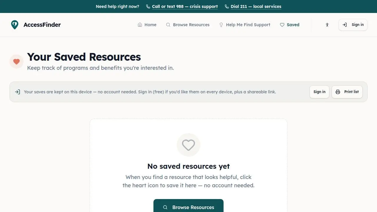 Screenshot 4 of AccessFinder