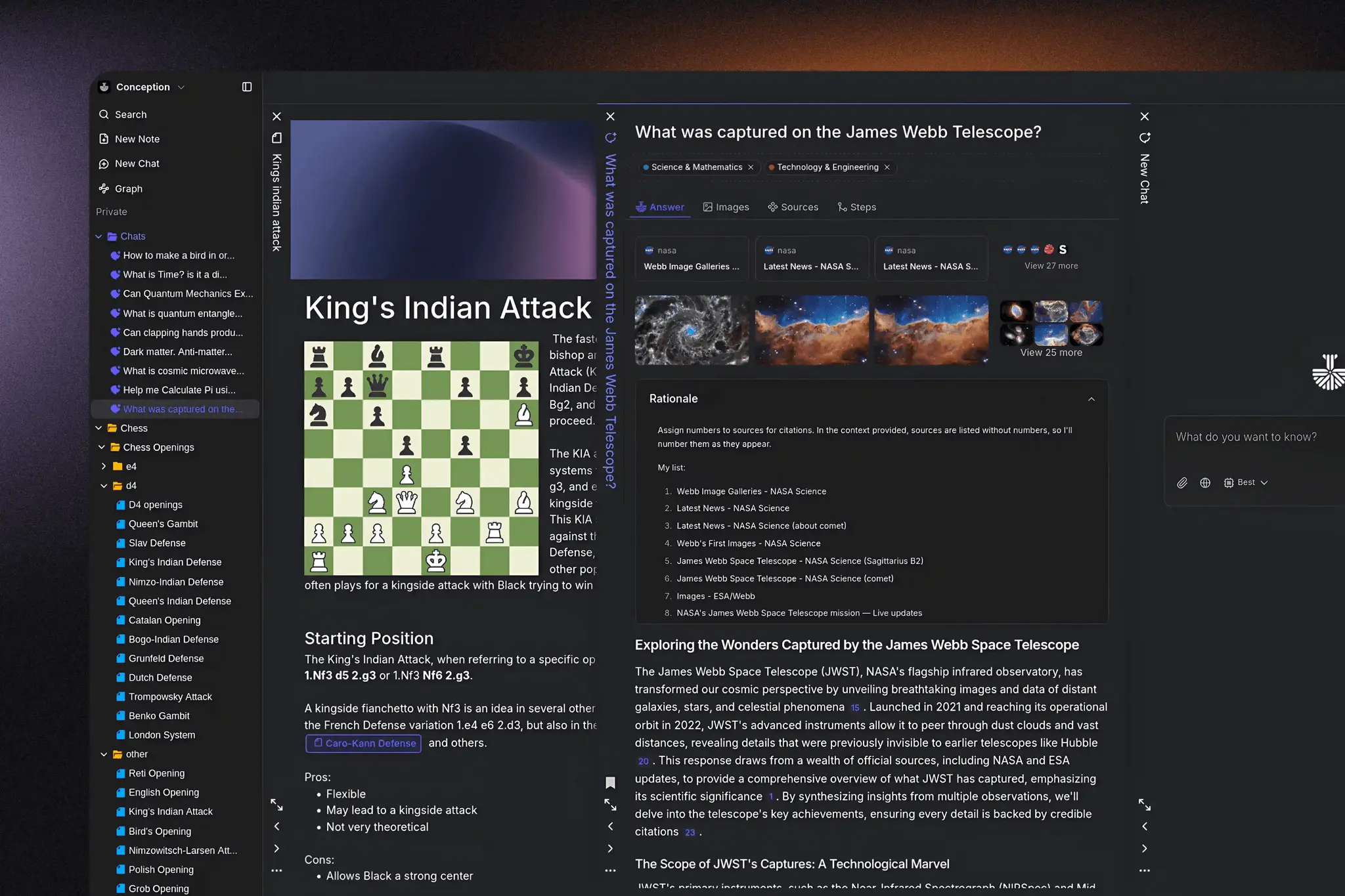 Screenshot 3 of AI Workspace for Knowledge & Curiosity
