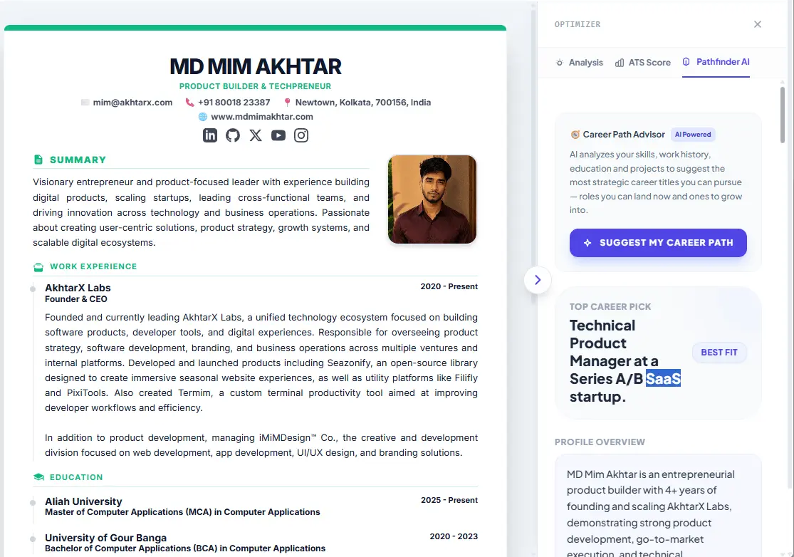 Screenshot 5 of Here Is My CV