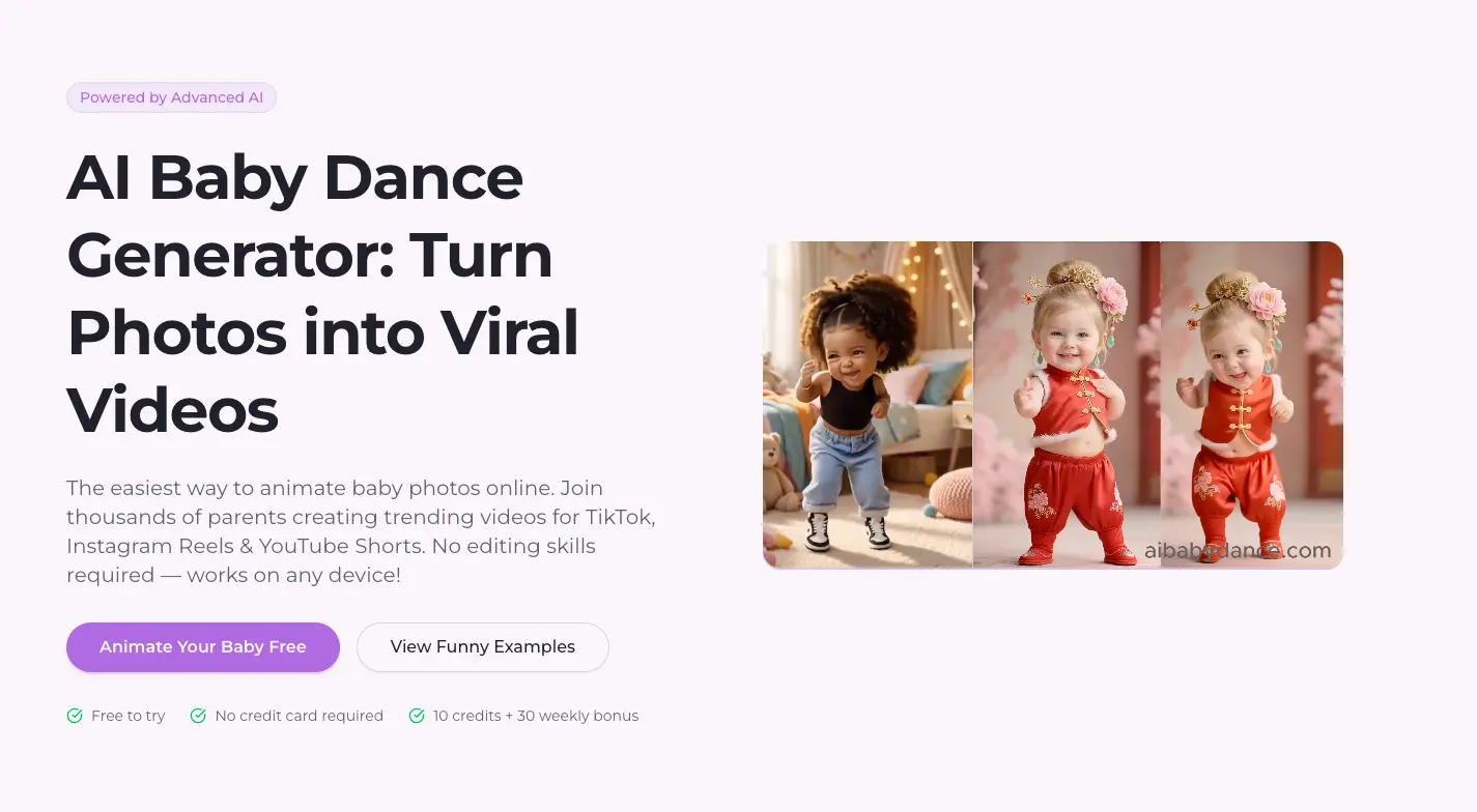 Screenshot 1 of AI Baby Dance