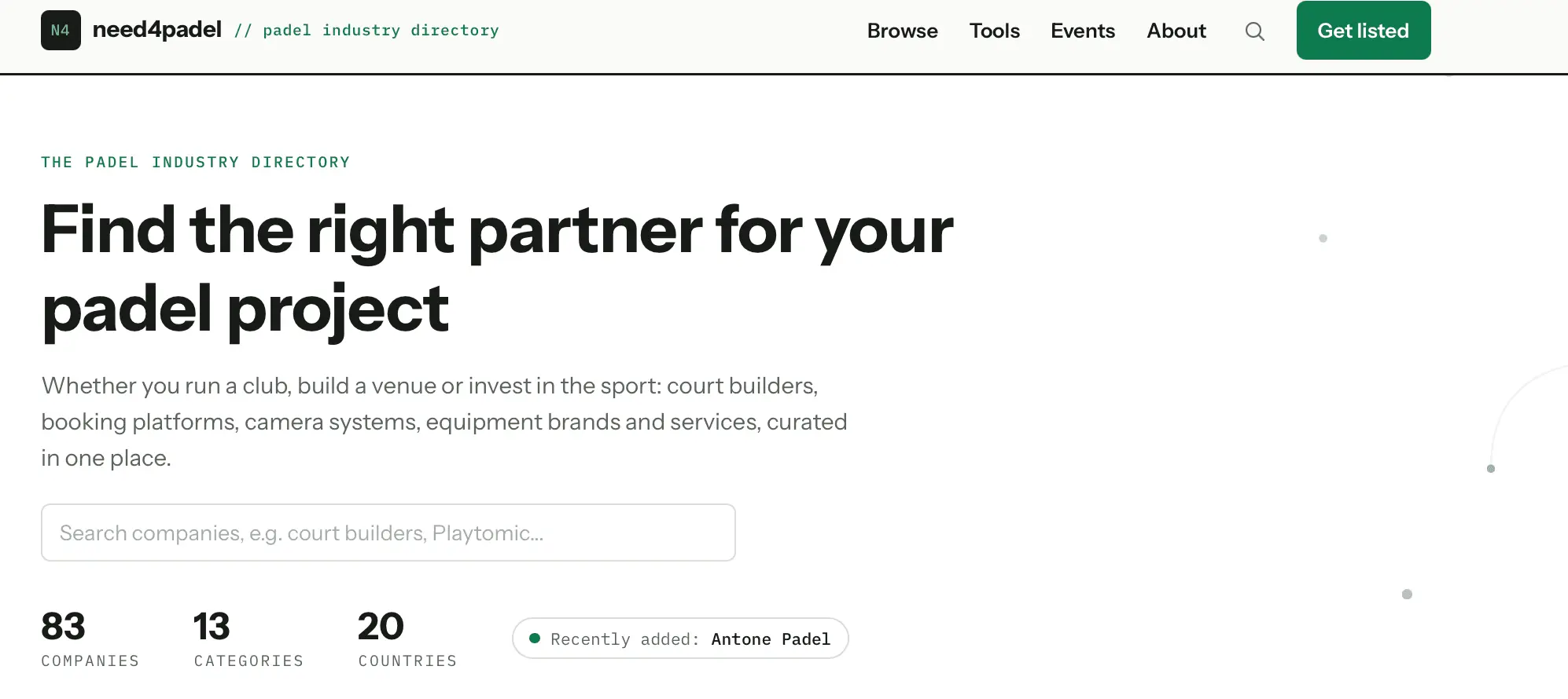 Screenshot 1 of need4padel