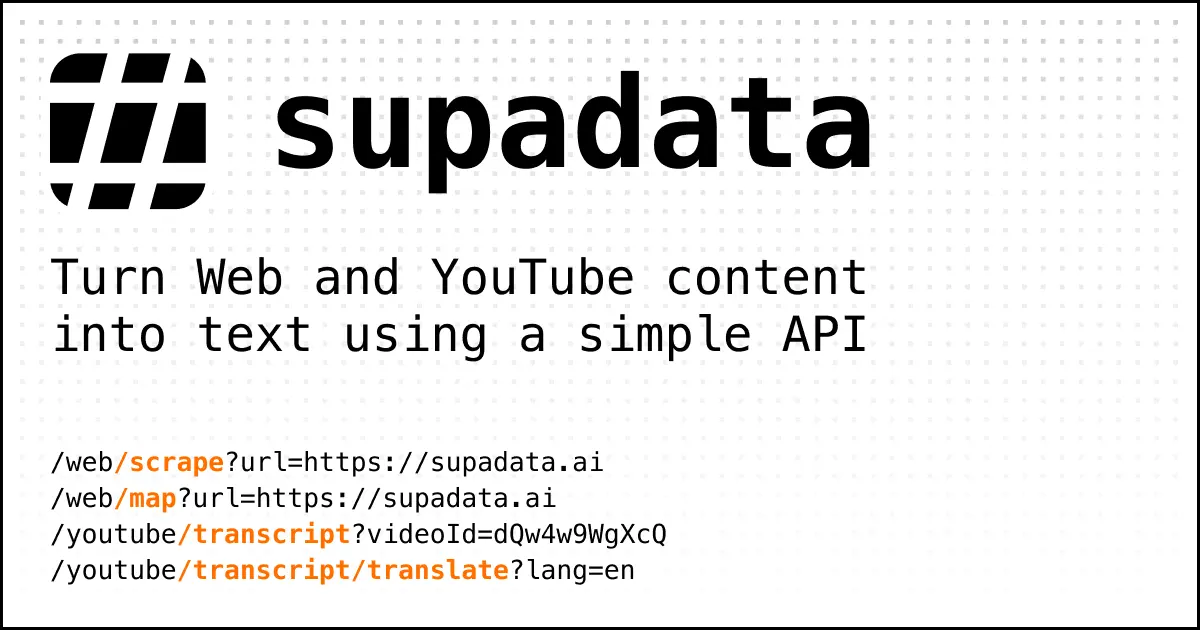 Screenshot 1 of Supadata: Web Media Intelligence