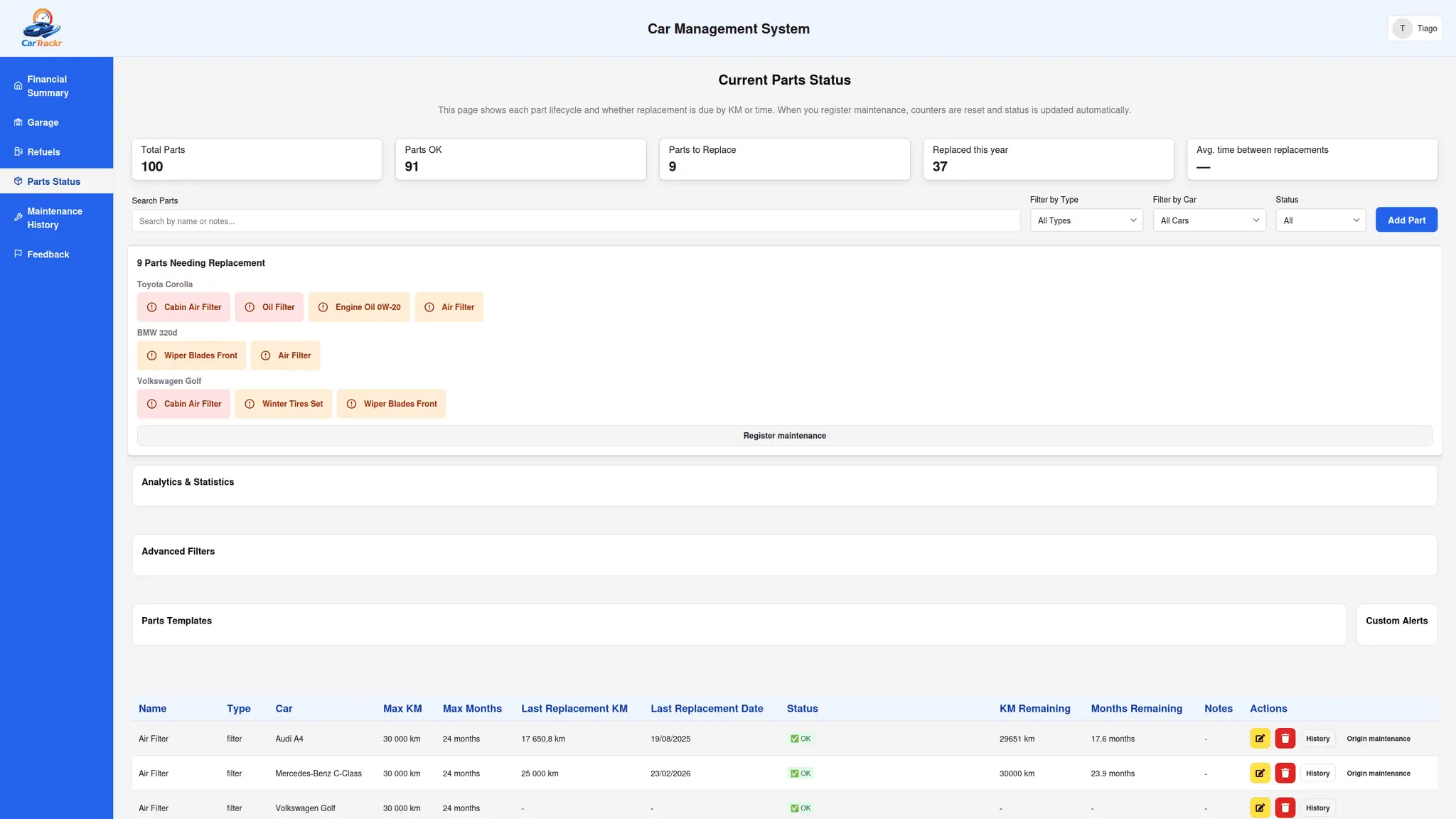 Screenshot 2 of CarTrackr