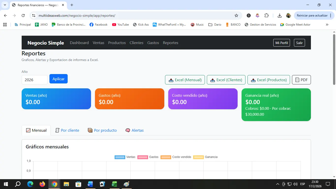 Screenshot 1 of Negocio Simple