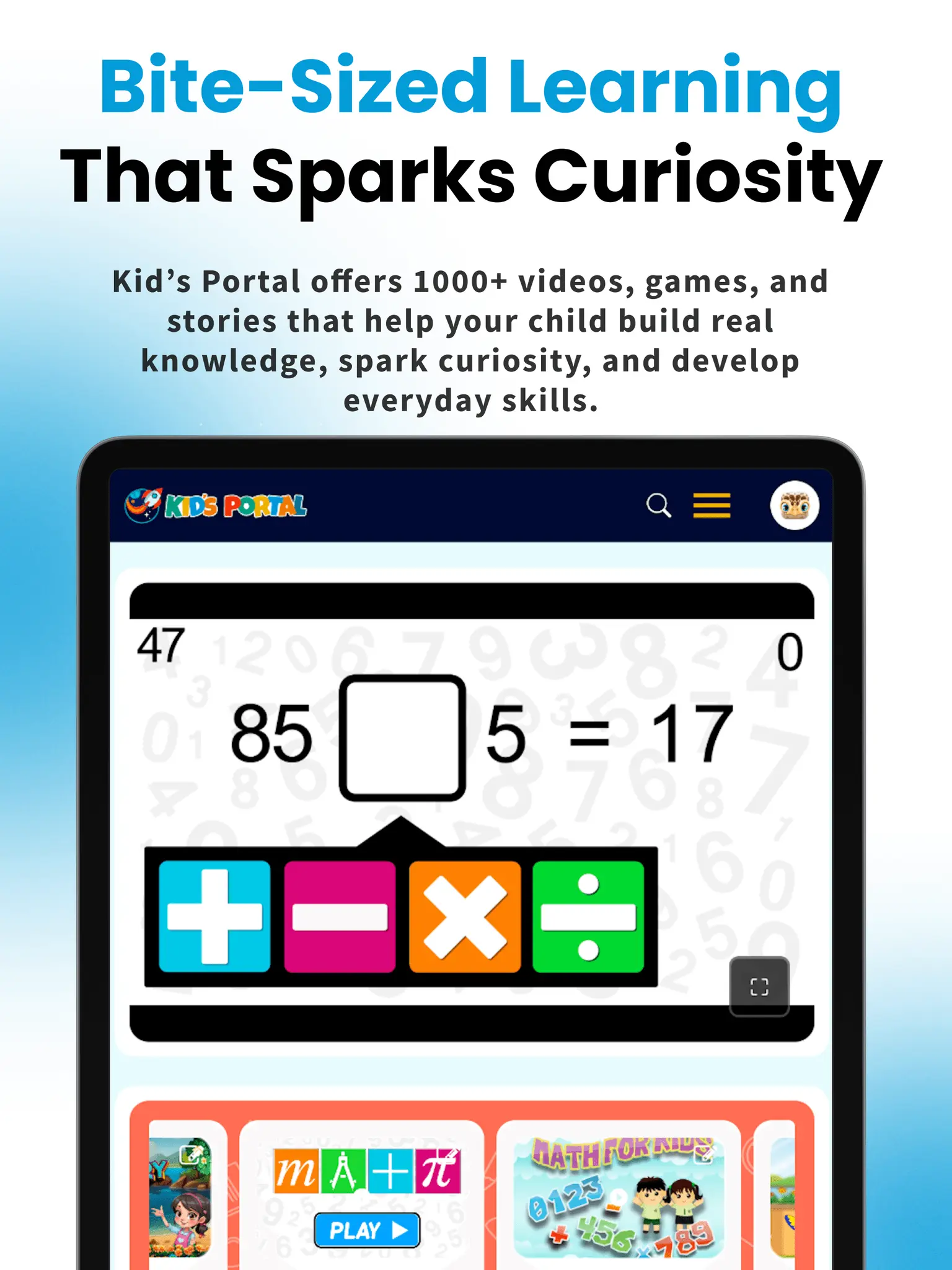 Screenshot 1 of Kid's Portal
