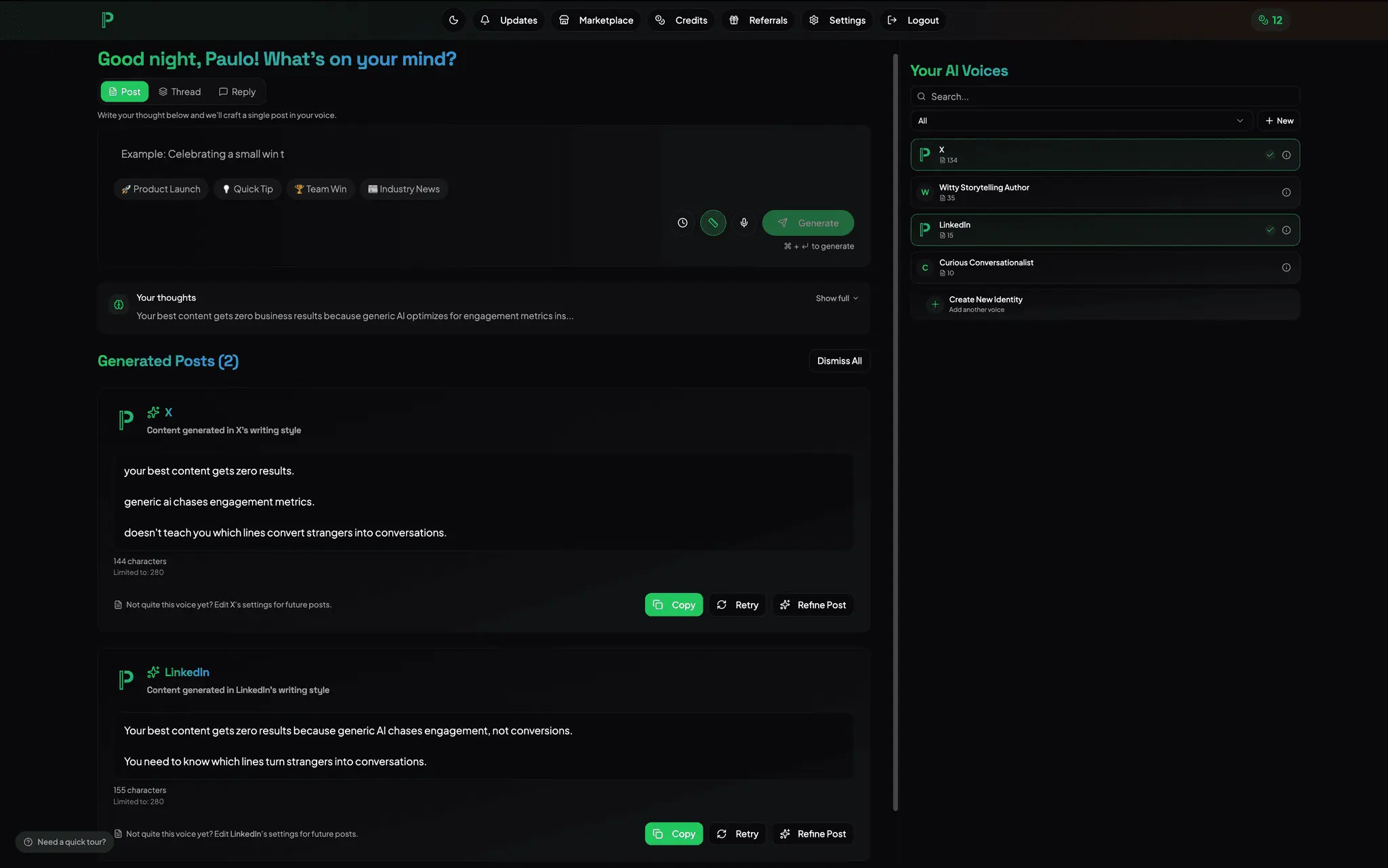 Screenshot 1 of PostIdentity