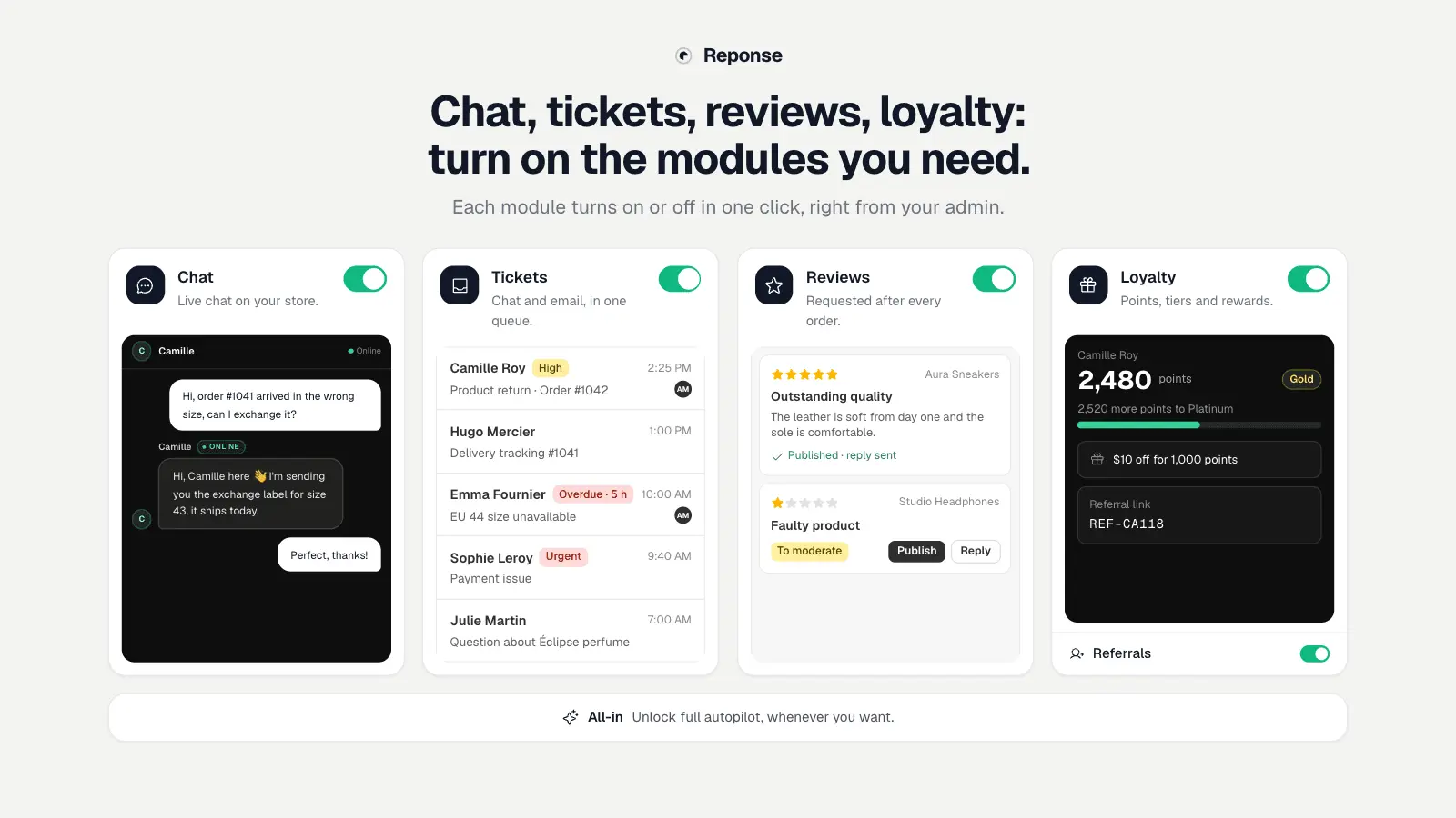 Screenshot 1 of Reponse