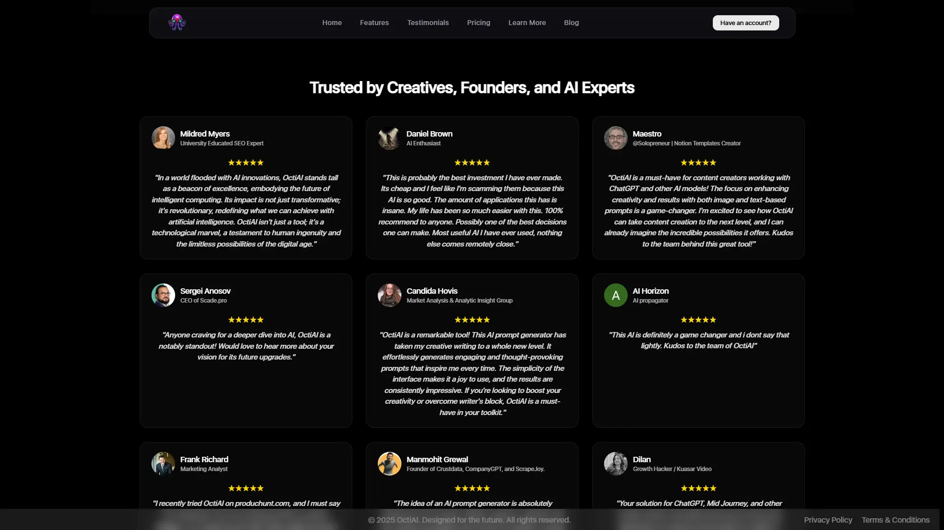 Screenshot 3 of OctiAI — Prompt Engineering Services