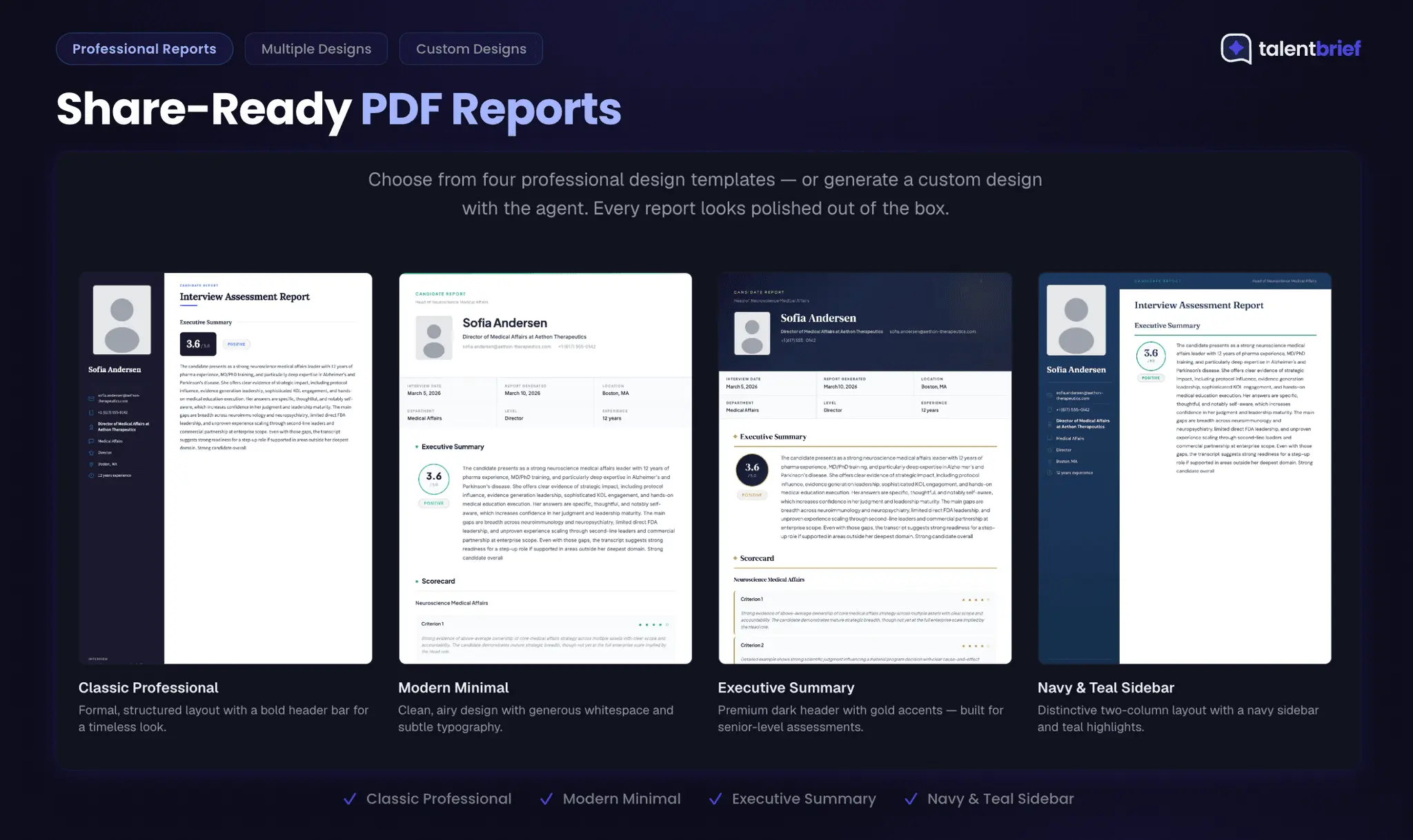 Screenshot 1 of TalentBrief