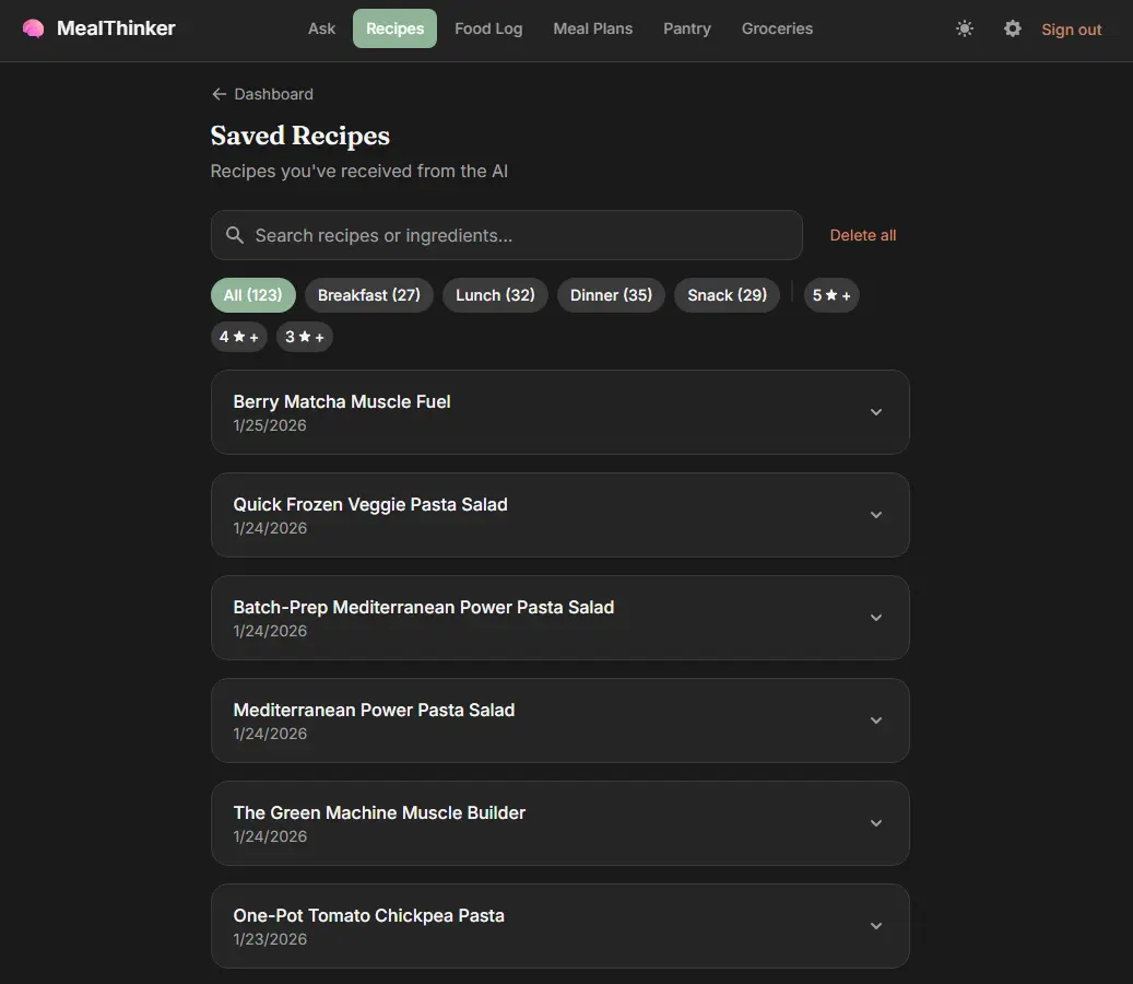Screenshot 3 of MealThinker