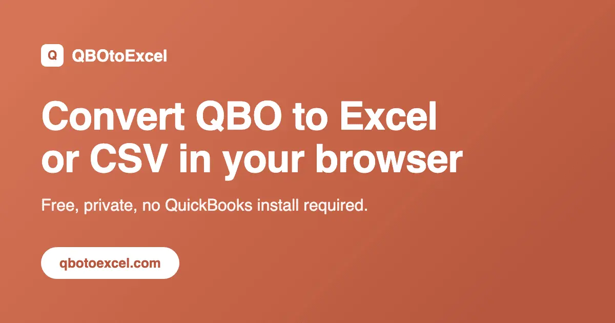 Screenshot 1 of QBOtoExcel