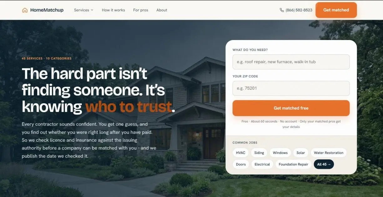 Screenshot 1 of HomeMatchup