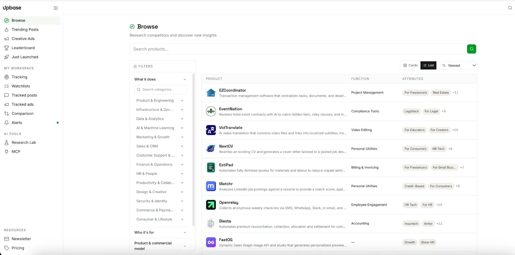 Screenshot 2 of Upbase.ai
