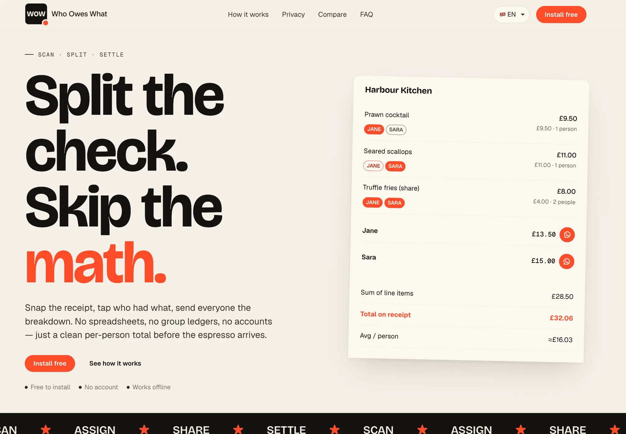 Screenshot 3 of WhoOwesWhat.Me