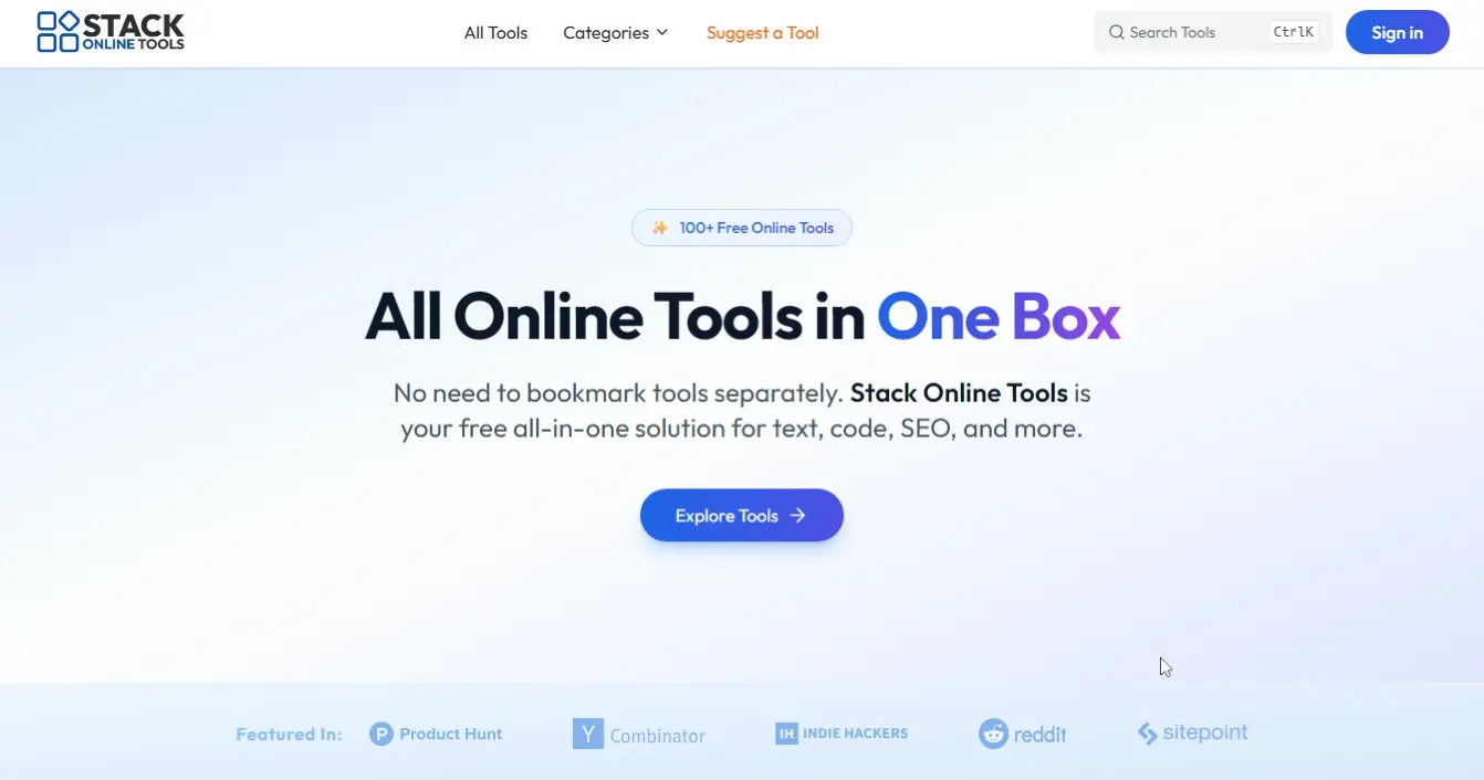 Screenshot 1 of Stack Online Tools