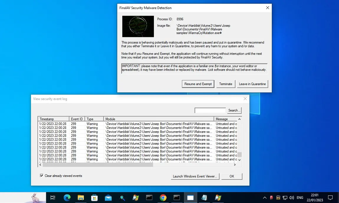 Screenshot 2 of FinalAV Security