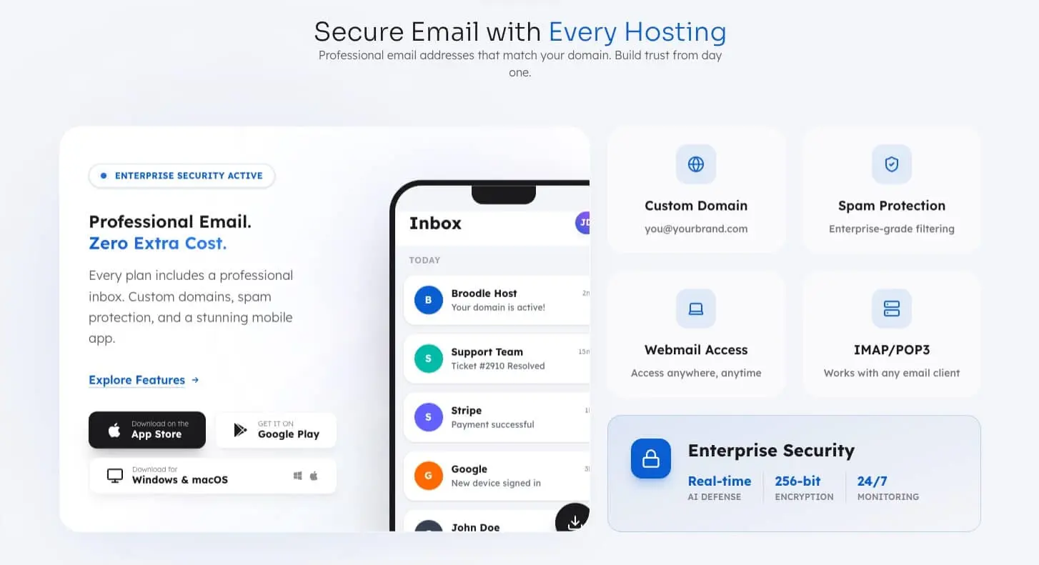 Screenshot 1 of Broodle Mail