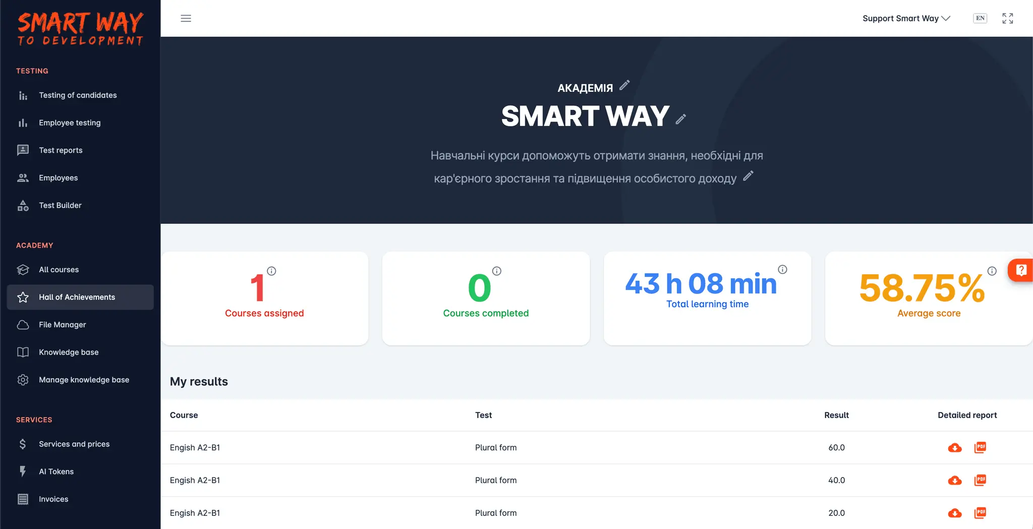 Screenshot 1 of Smart Way LMS