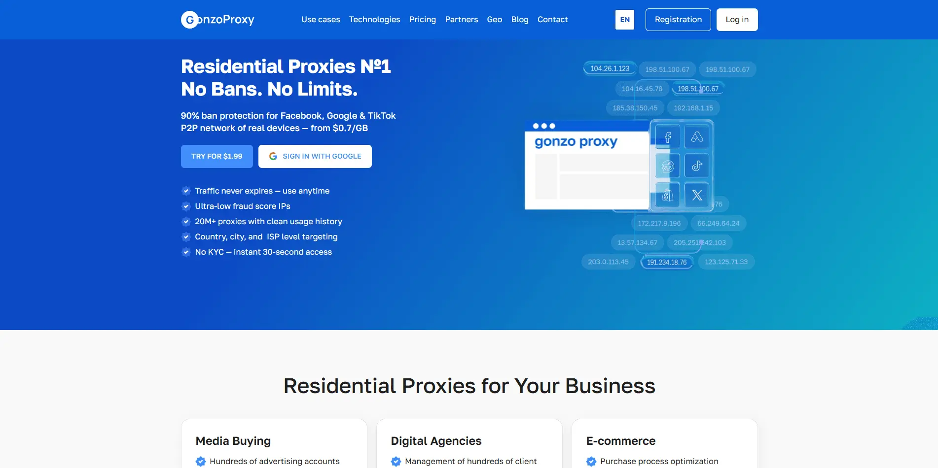 Screenshot 1 of GonzoProxy