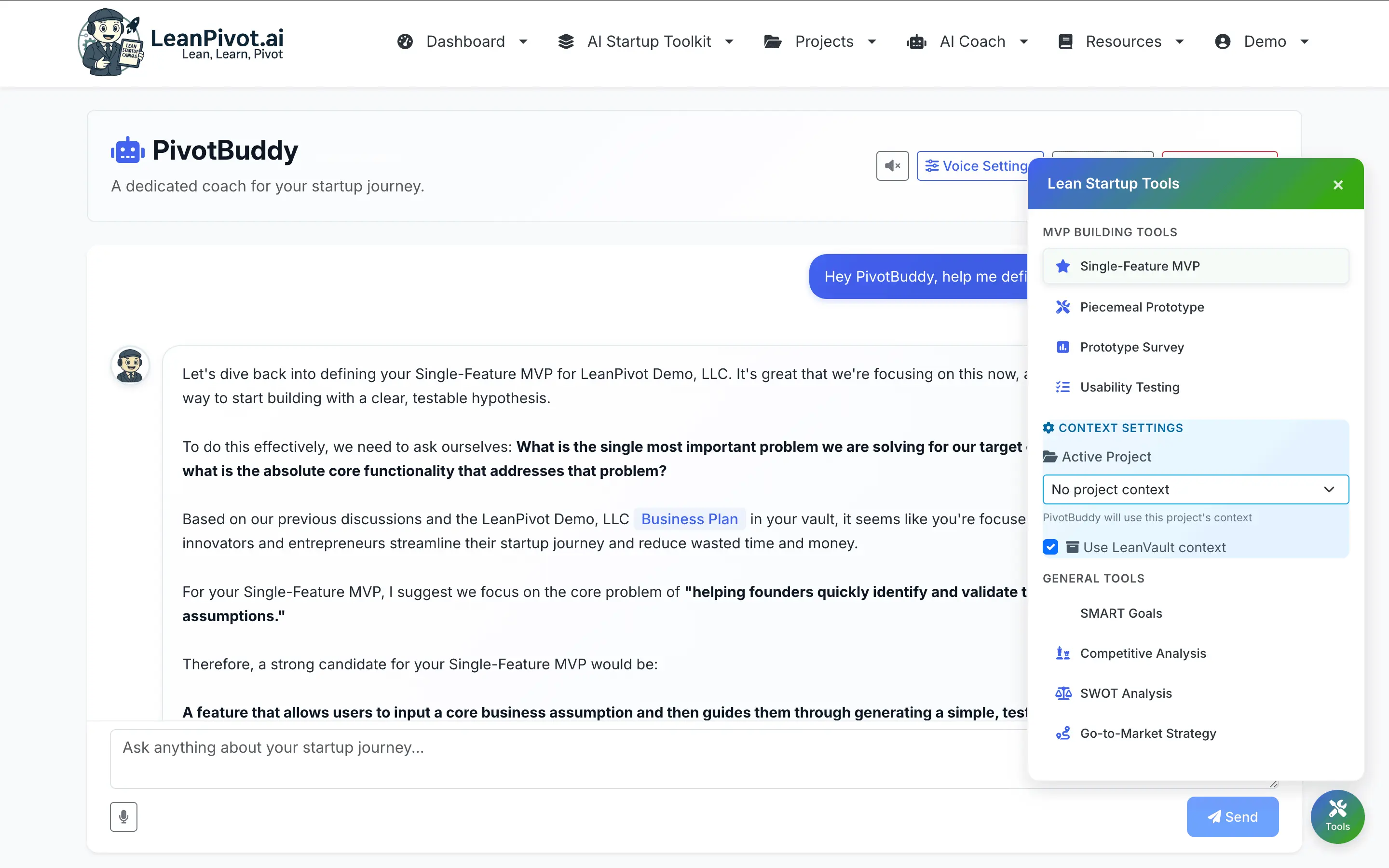 Screenshot 7 of LeanPivot.ai