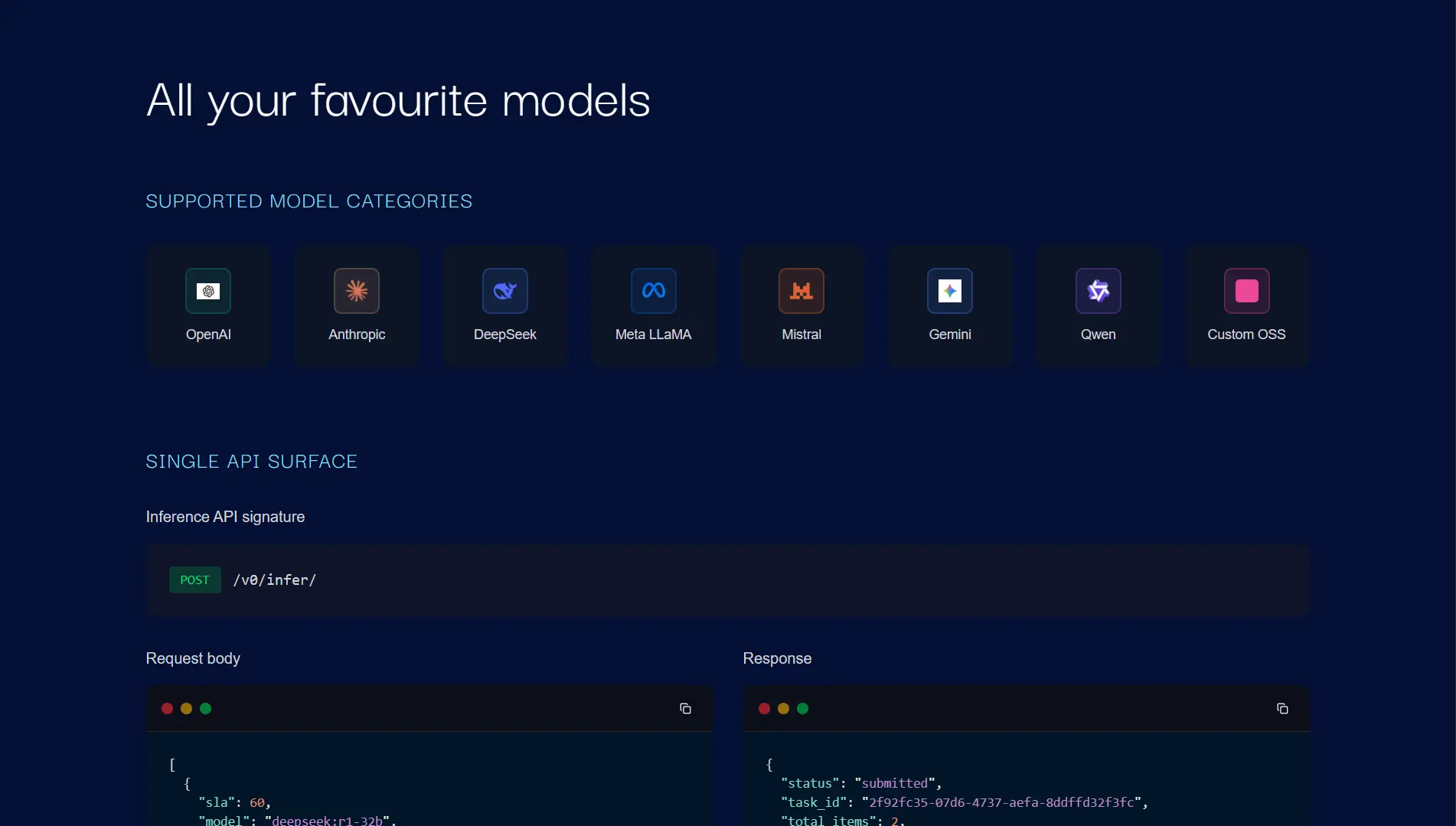 Screenshot 3 of Exosphere Flexible Inference API