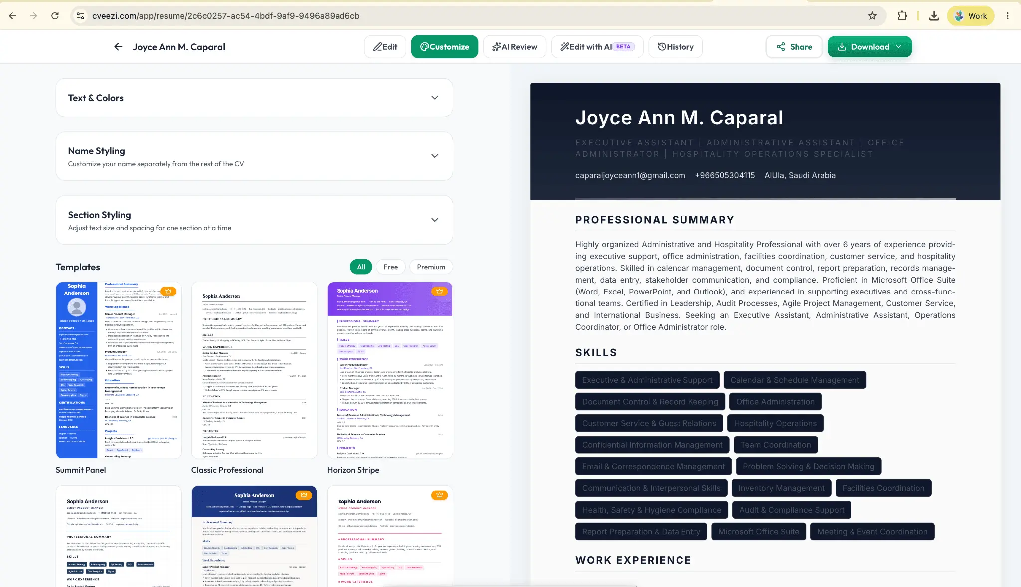Screenshot 2 of CVeezi