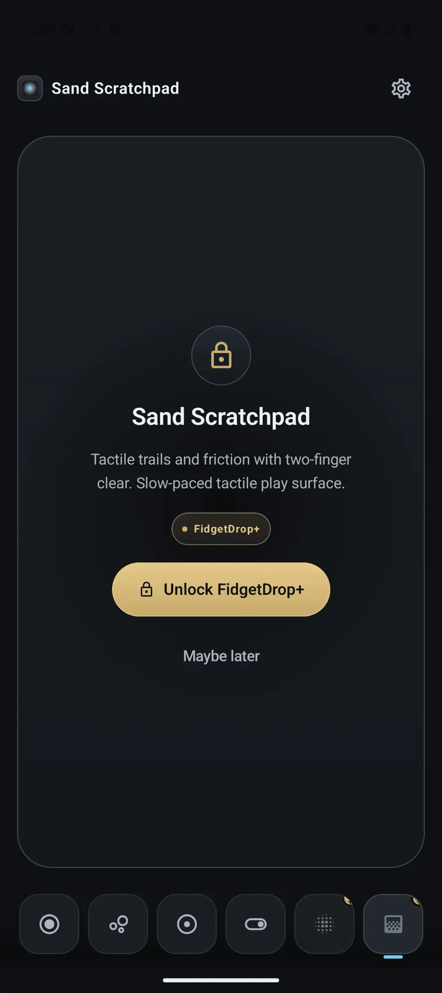 Screenshot 5 of FidgetDrop Haptic Fidget Android App