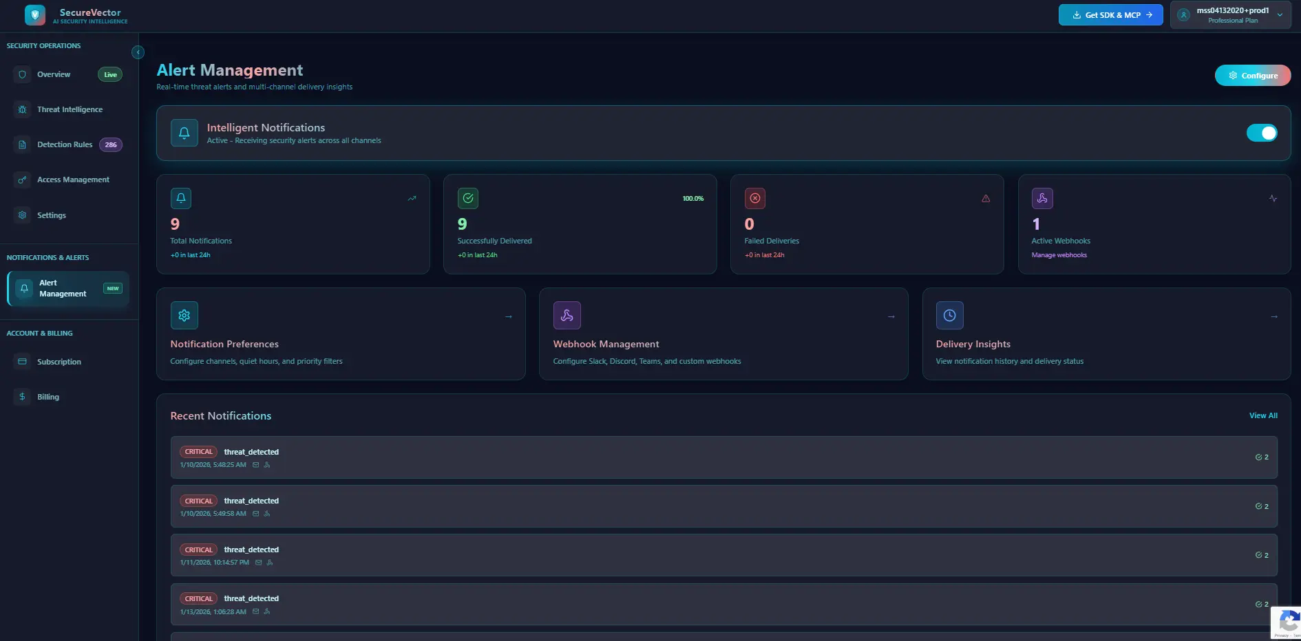 Screenshot 3 of SecureVector