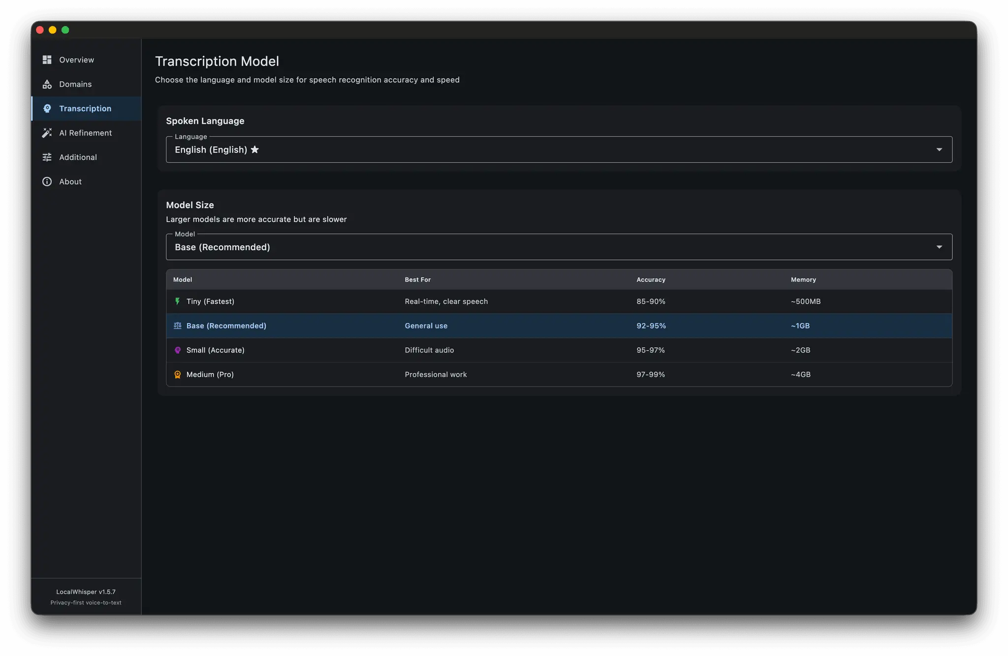 Screenshot 1 of LocalWhisper