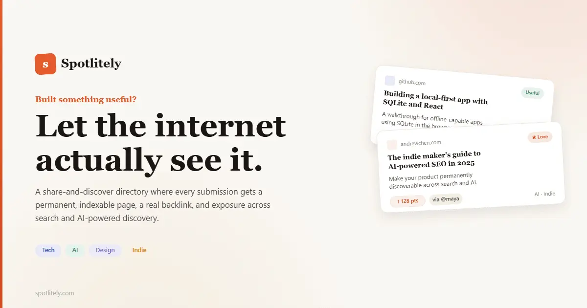 Screenshot 1 of Spotlitely