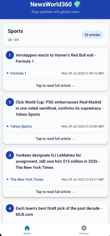 Screenshot 2 of News World 360