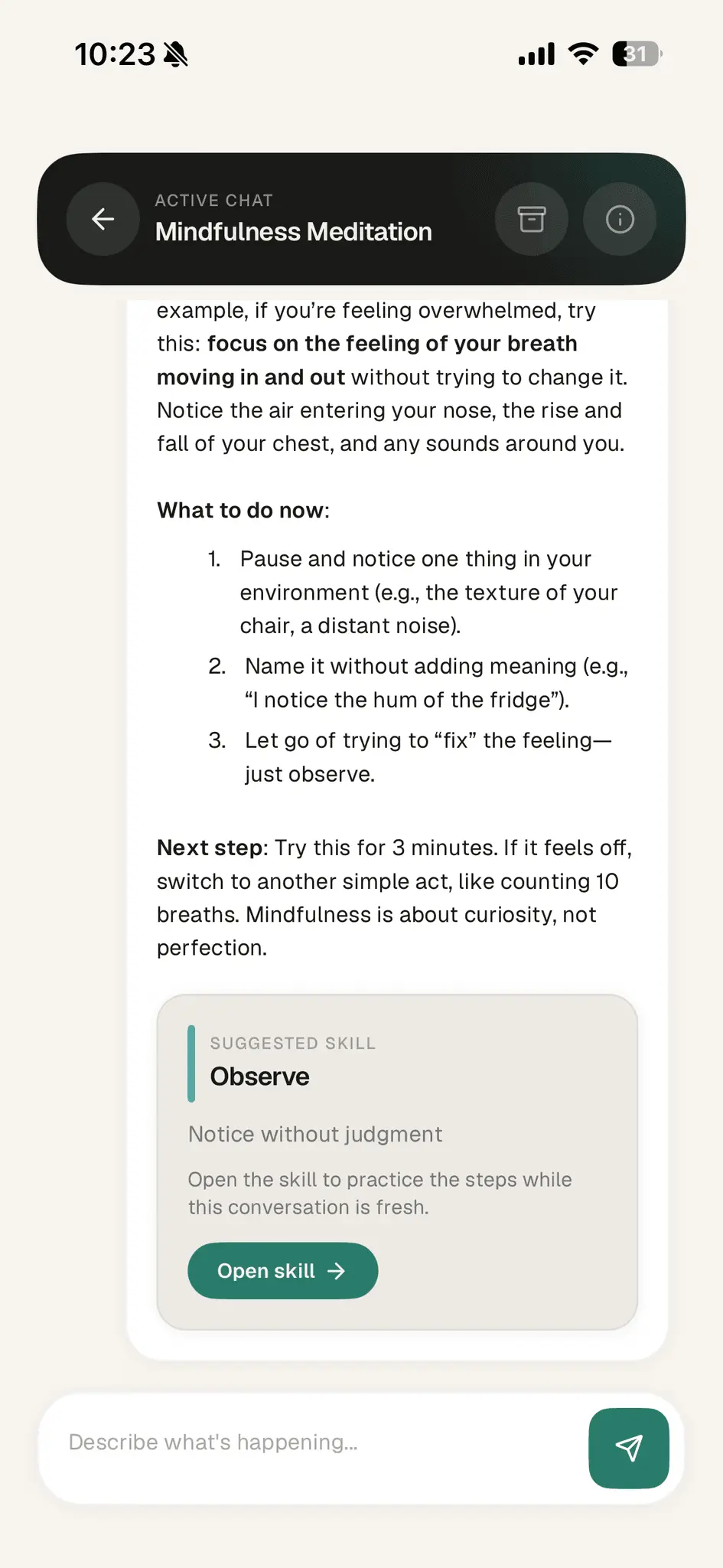 Screenshot 2 of WithMarsha | AI DBT Skills Coach
