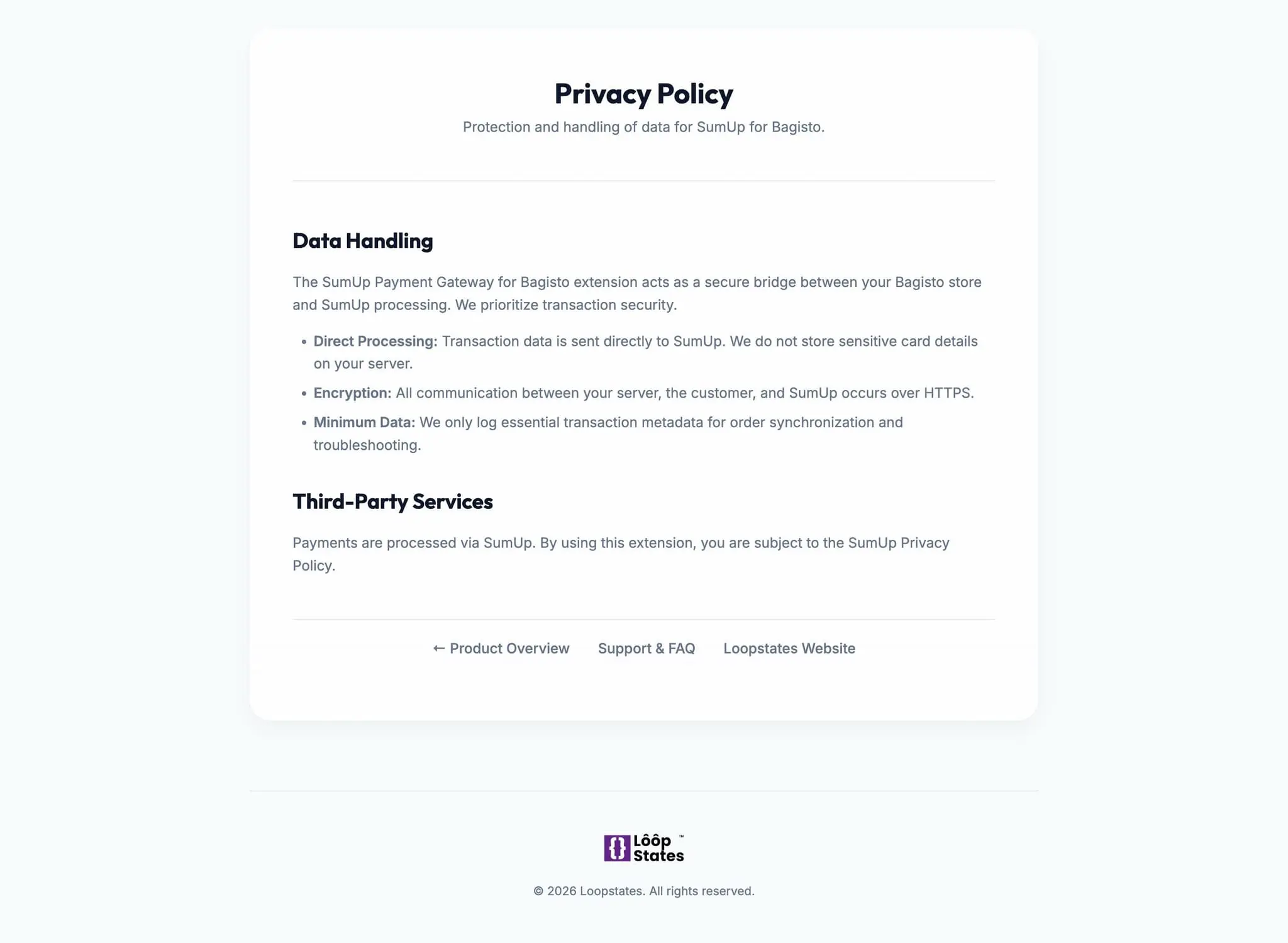 Screenshot 6 of SumUp Payment Gateway for Bagisto