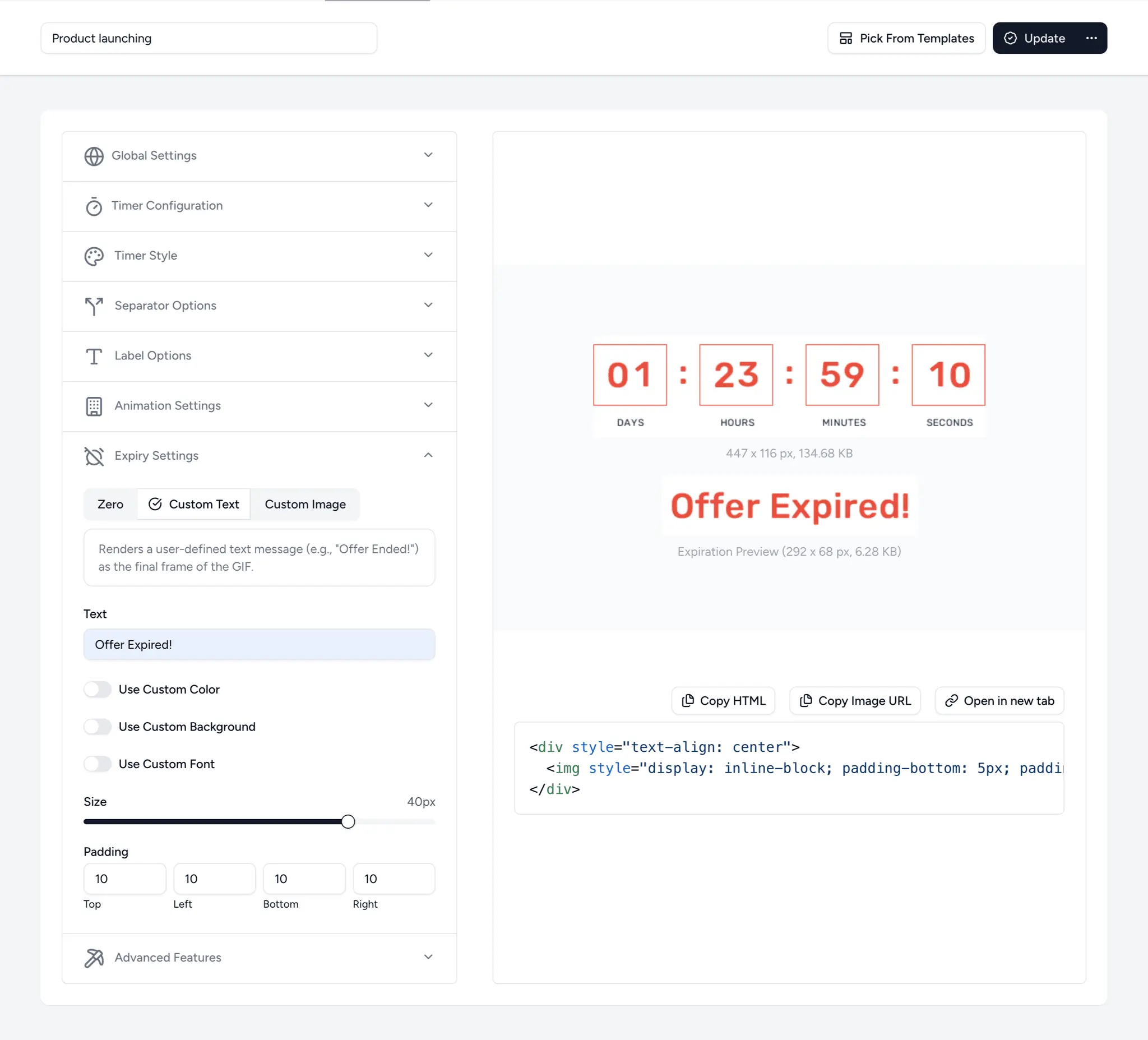 Screenshot 4 of Countdown Builder