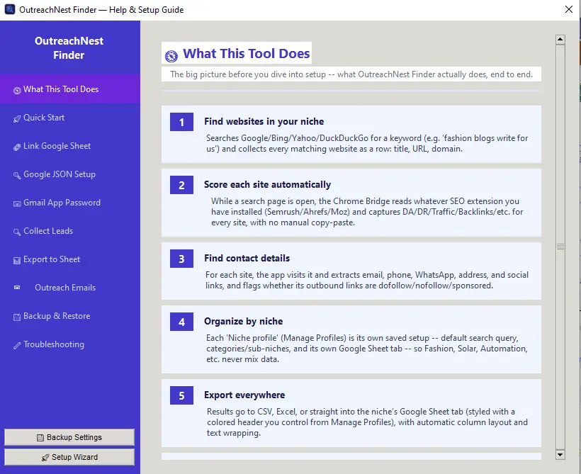 Screenshot 5 of OutreachNest Finder