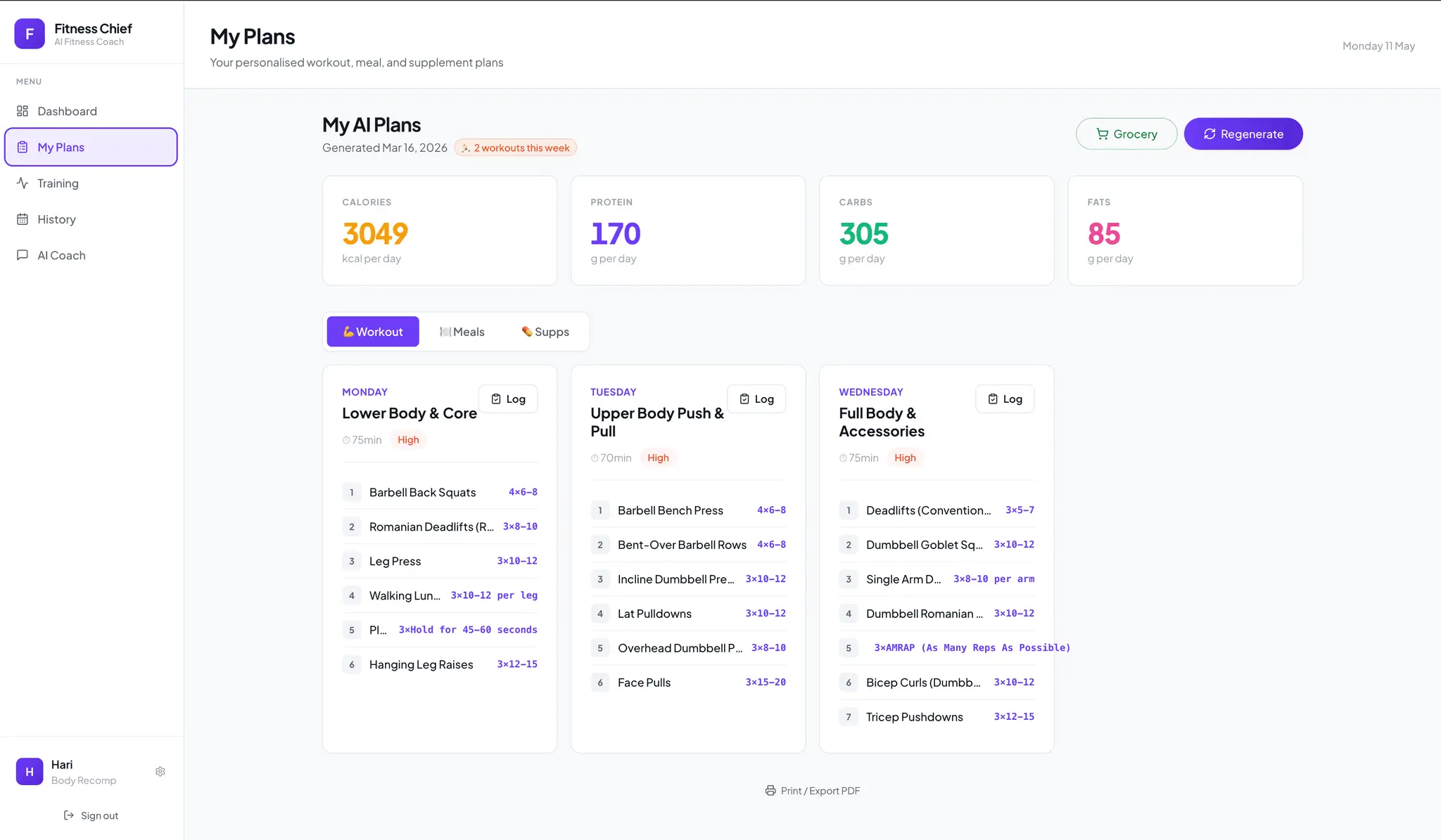 Screenshot 3 of Fitness Chief