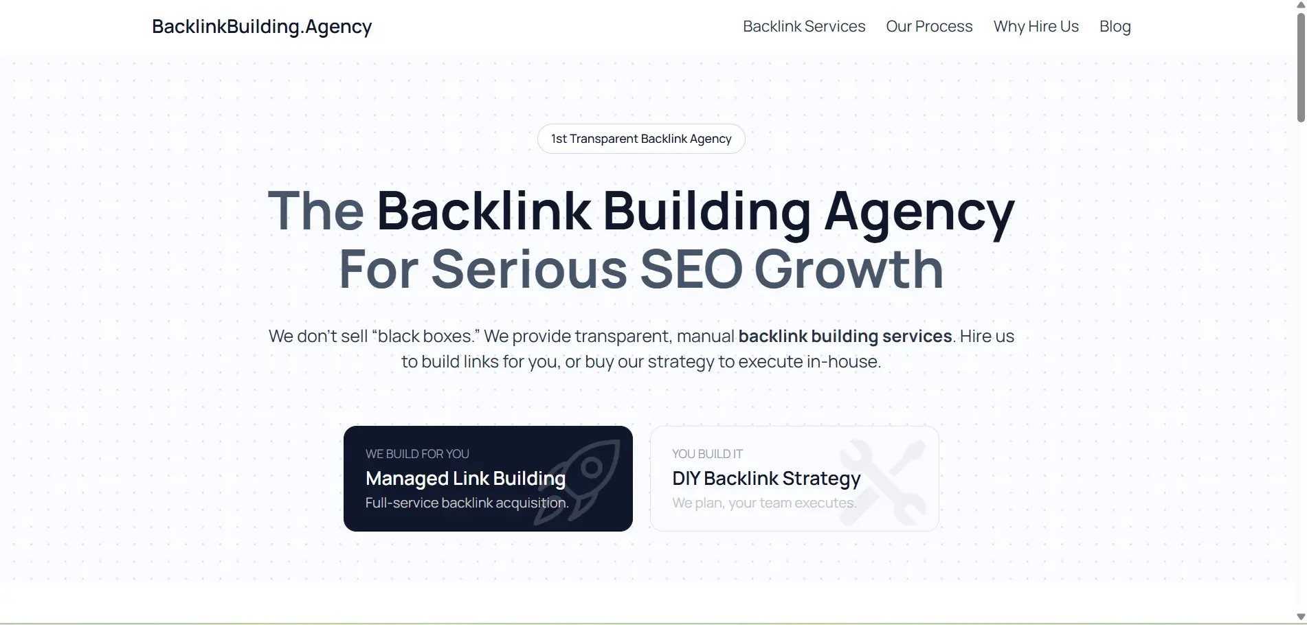 Screenshot 1 of Backlink Building Agency