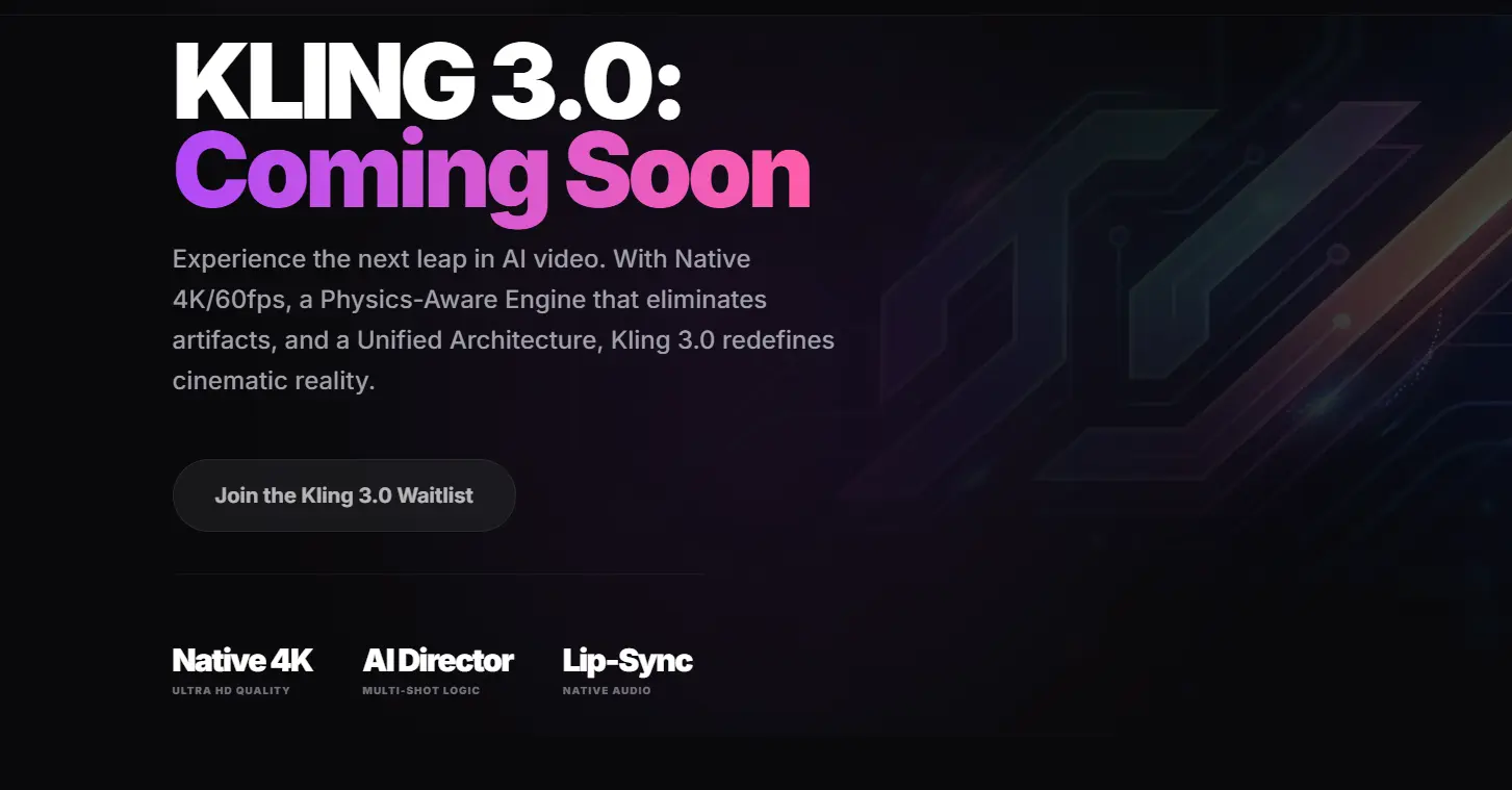 Screenshot 1 of Kling 3.0