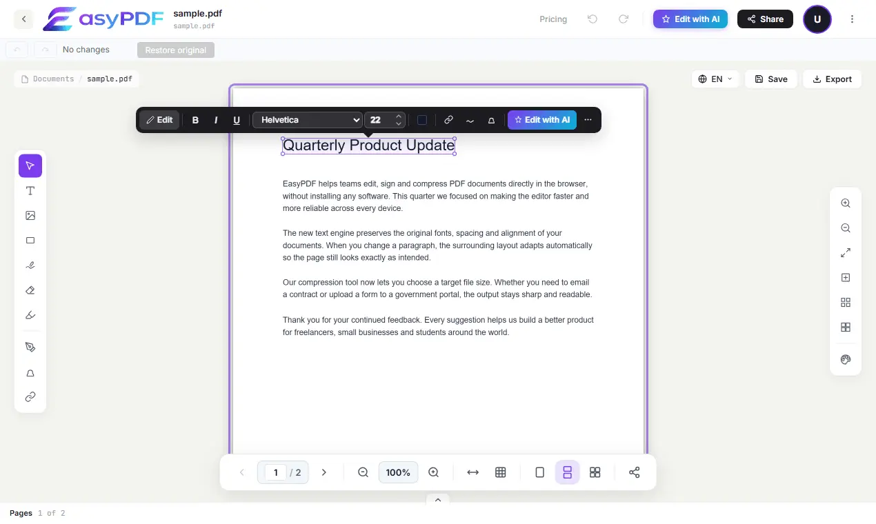 Screenshot 2 of EasyPDF