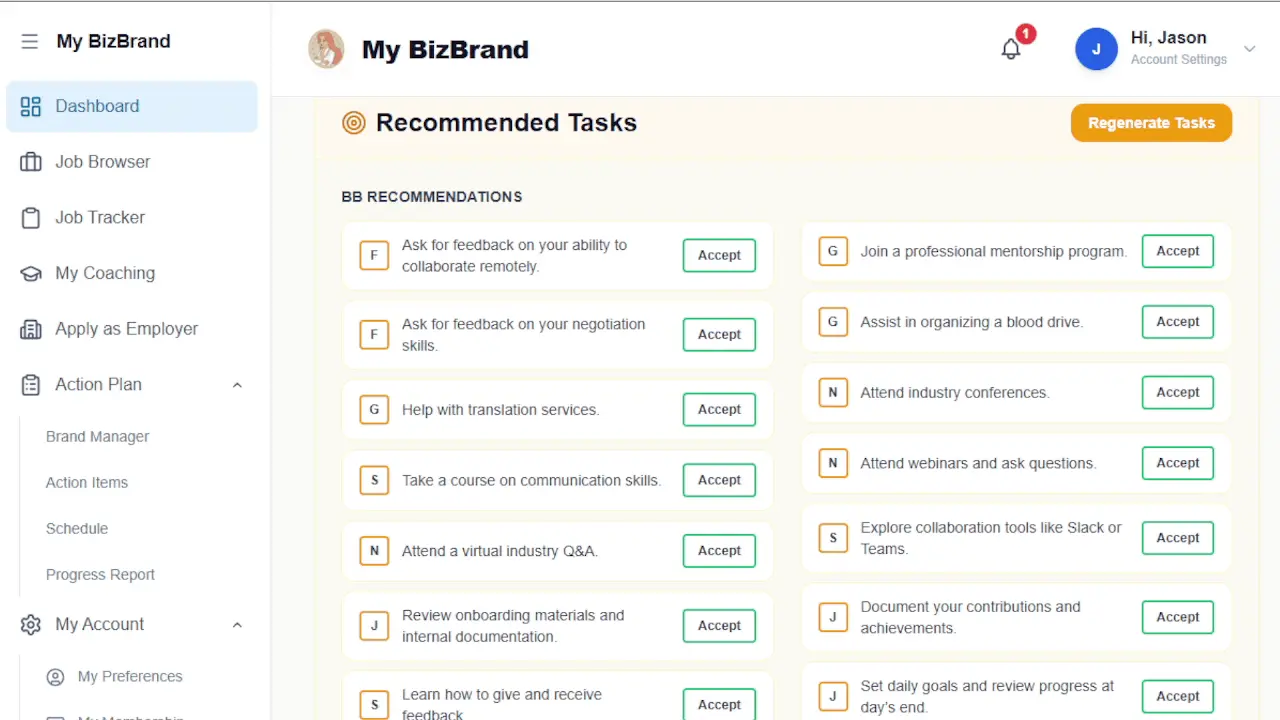 Screenshot 2 of BuildMyBizBrand