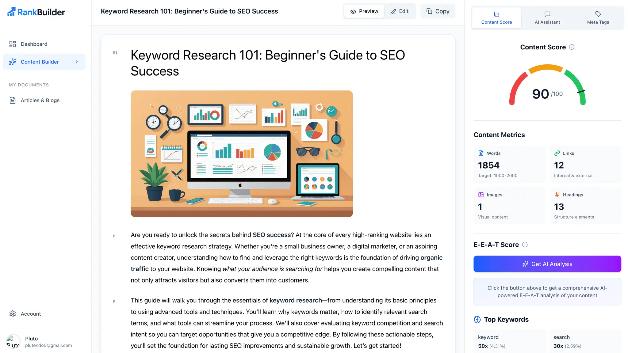 Screenshot 2 of AI SEO Writer | Get Cited by AI