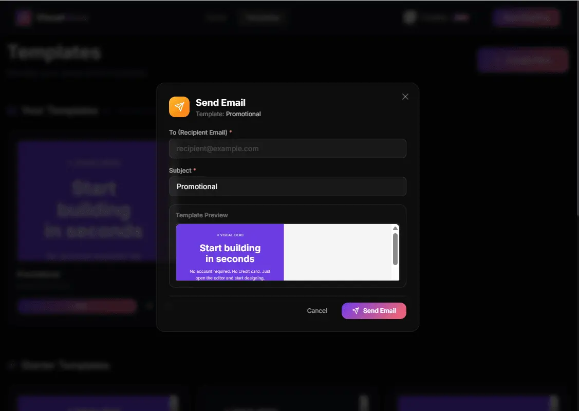 Screenshot 1 of Visual Ideas