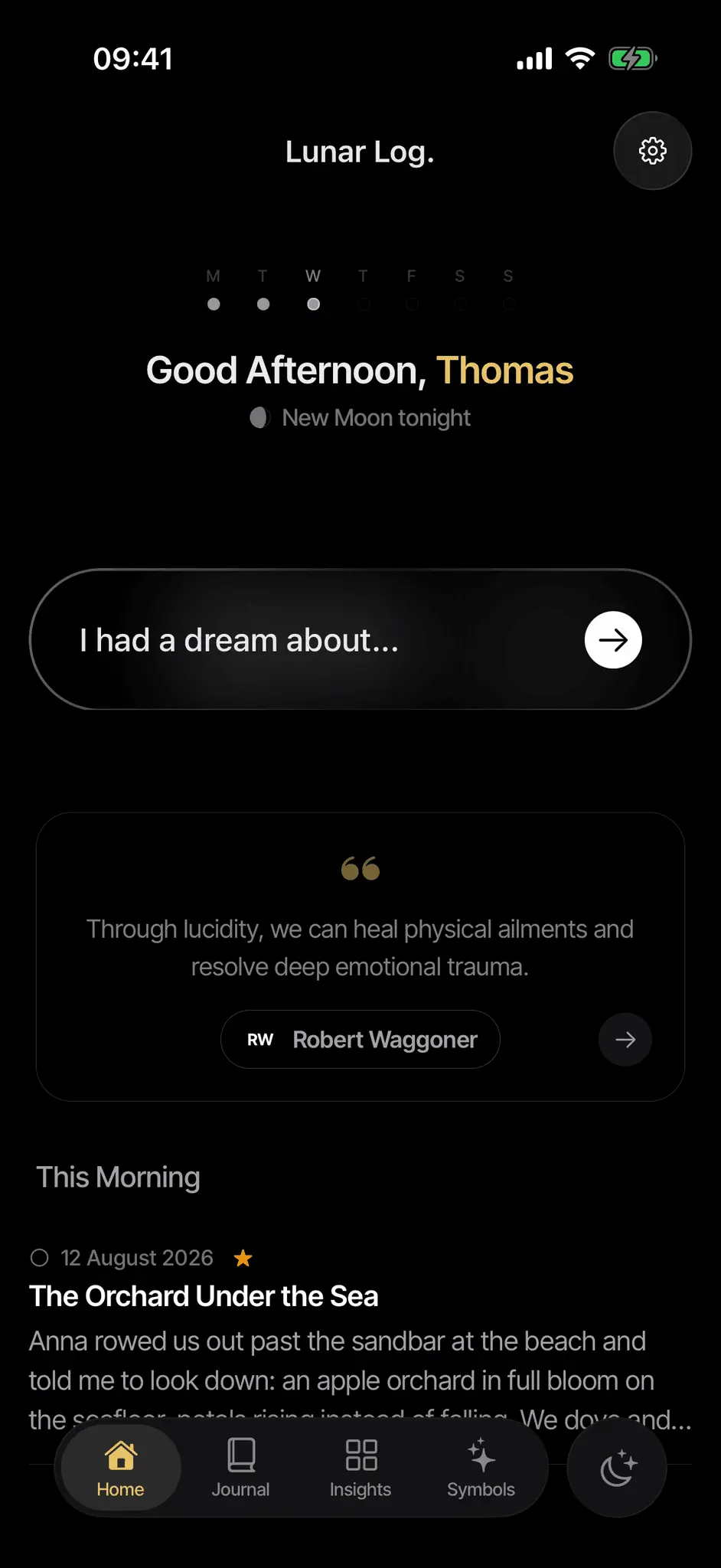 Screenshot 1 of Lunar Log
