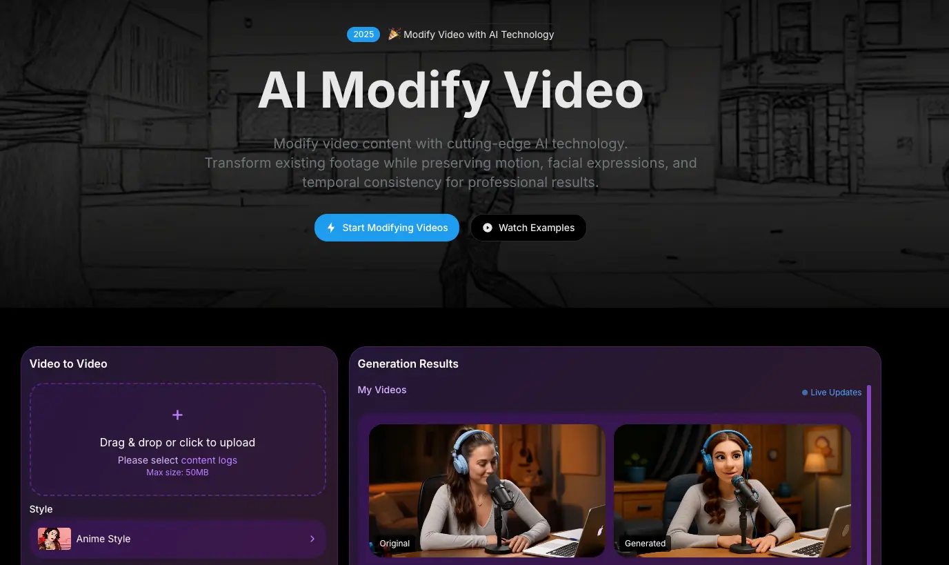 Screenshot 1 of Modify Video