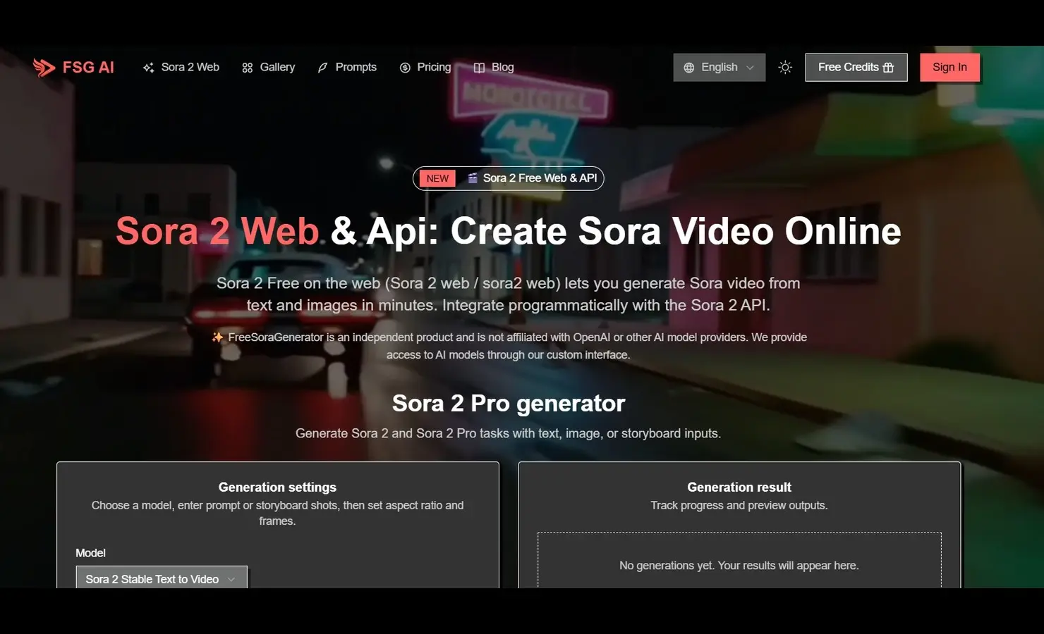 Screenshot 1 of Free Sora Generator